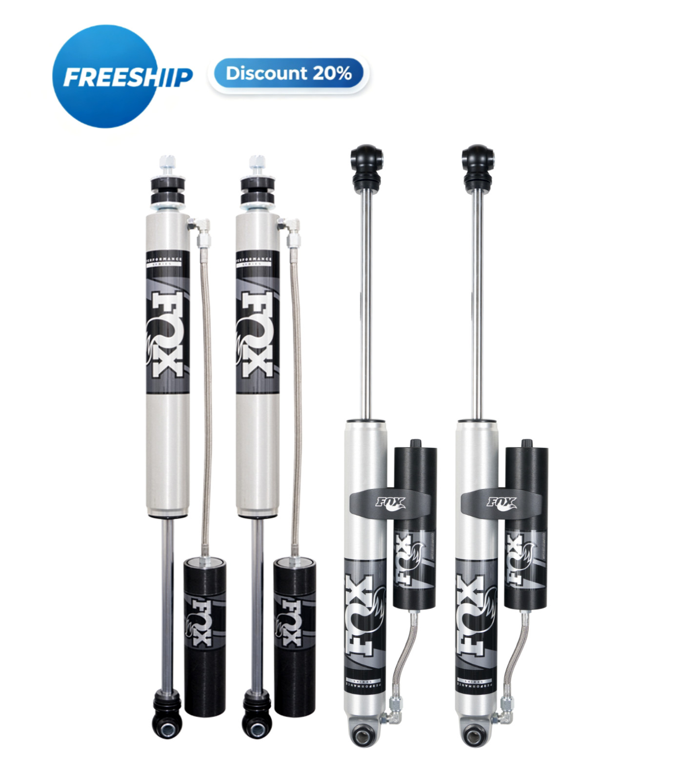 Fox Backcountry (Remote Reservoir), Ford 2005+ Rear, 2.5″, Gas