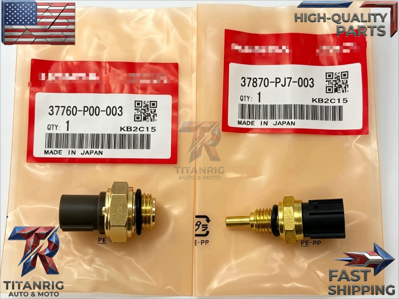  Coolant Temperature Sensor Switch For Honda 1992-2000 Civic CR-V Acura Integra