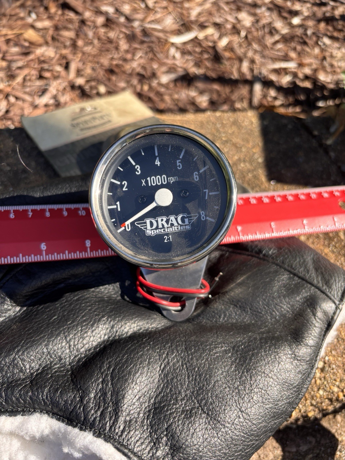 Vintage Drag Specialties 2:1 Mechanical Tachometer 8000 RPM Vintage Drag Specialties 2:1 Mechanical Tachometer 8000 RPM
