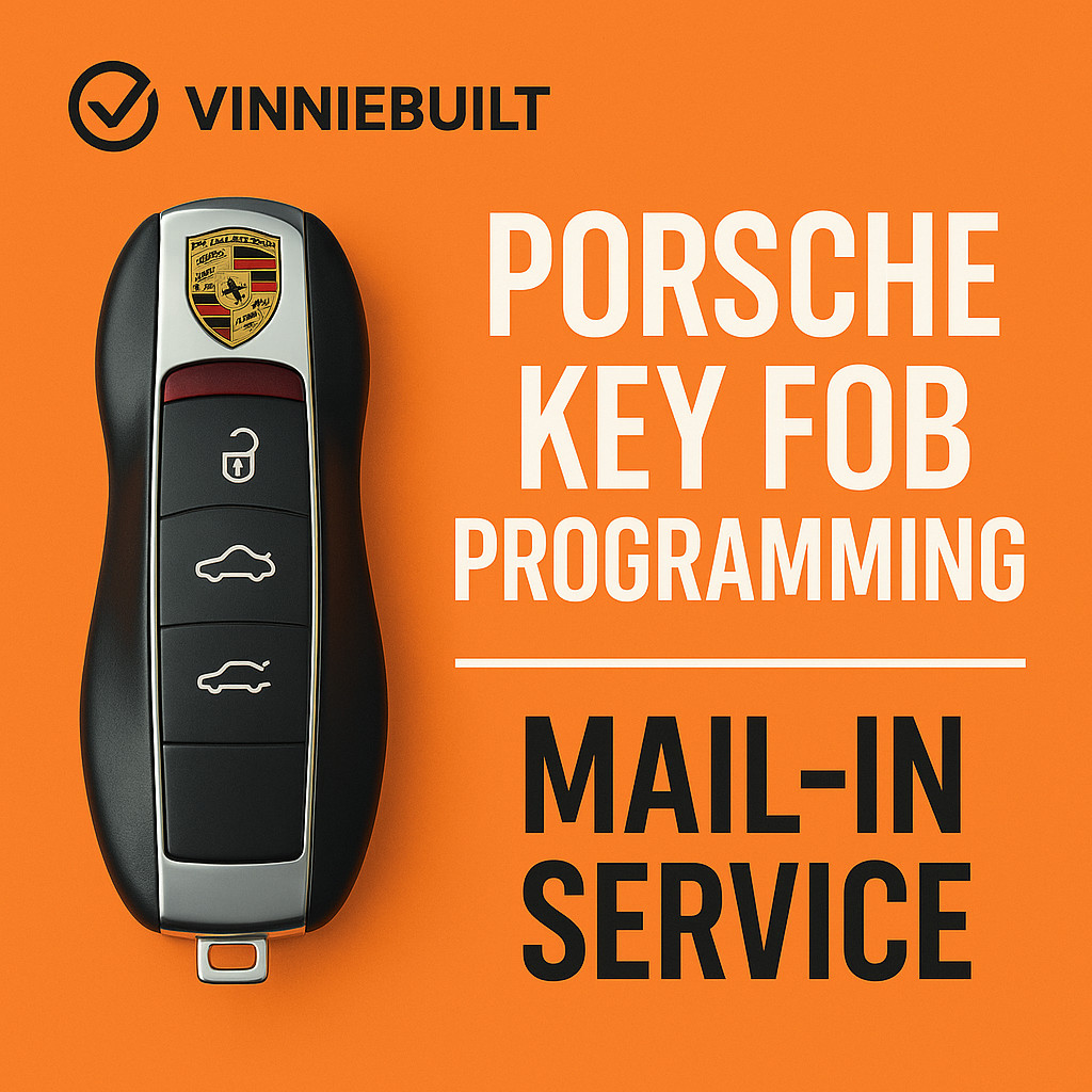 Porsche Spare Key Programming Service Add A Key Included Mail-In
