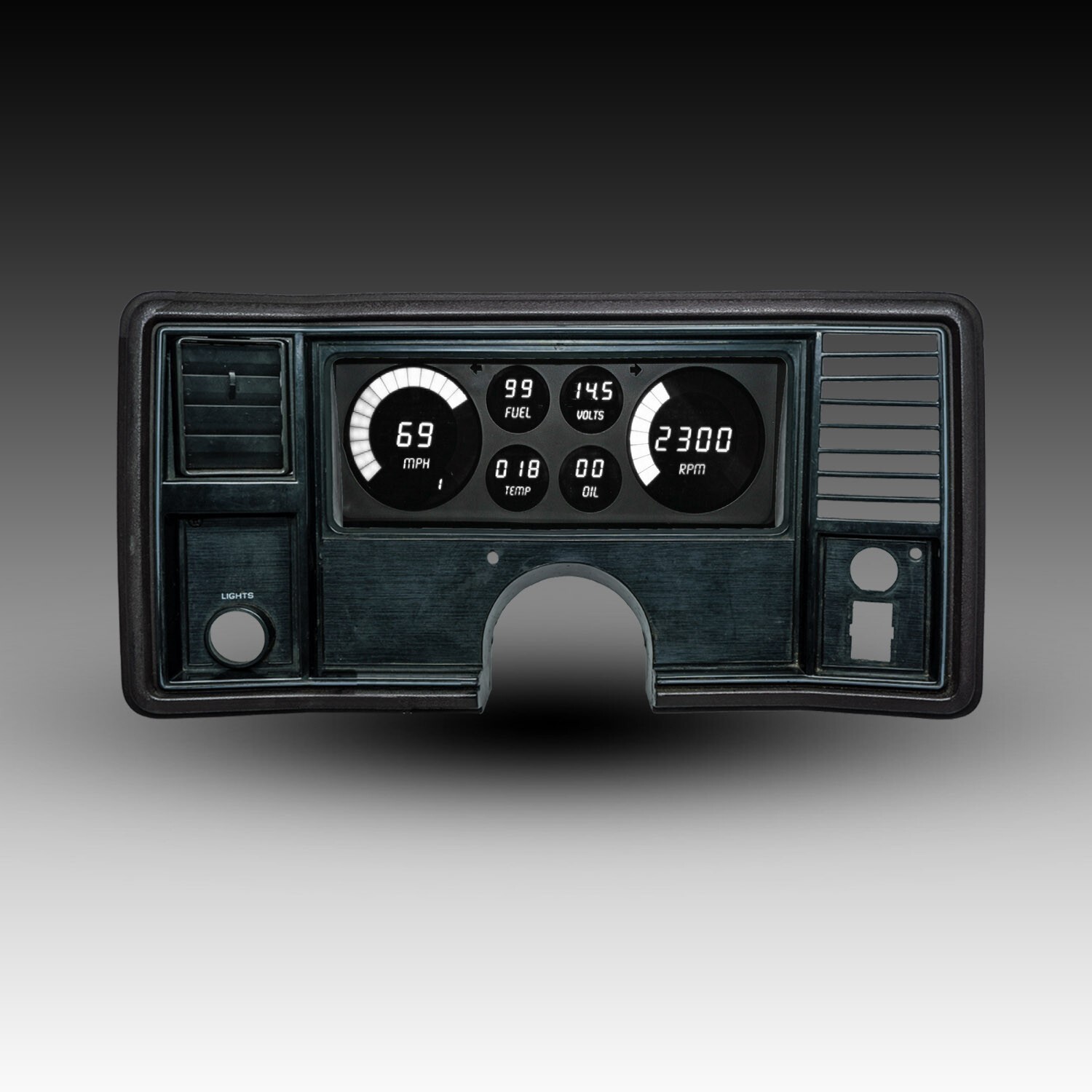1978-1988 Monte Carlo/El Camino WHITE LED's Digital Dash Intellitronix DP9002W