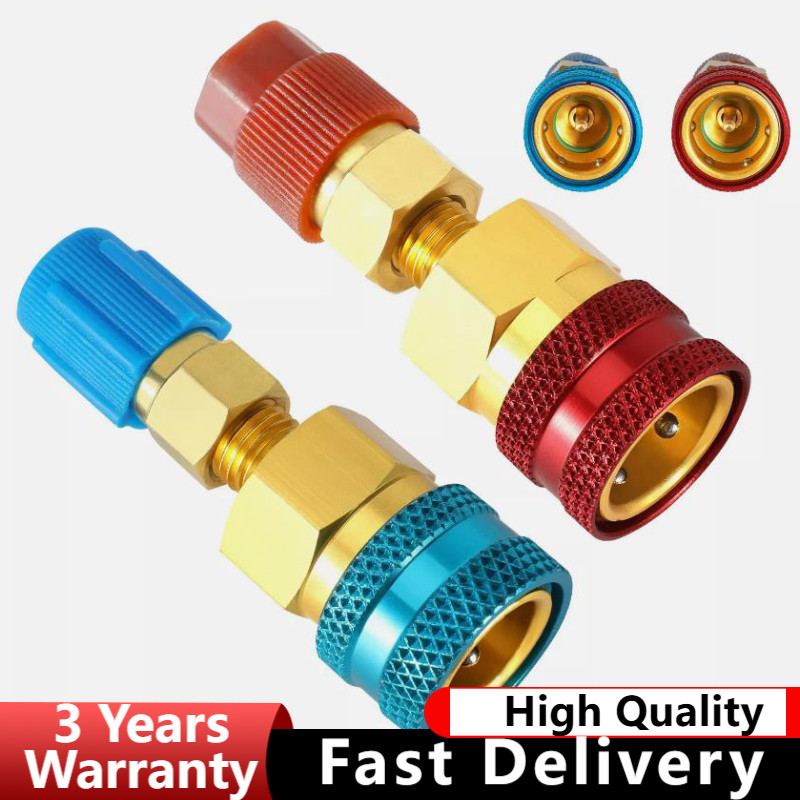 R1234YF To R134A Adapter Kit Quick Couplers Hi/Lo Side Conversion For Car A/C US