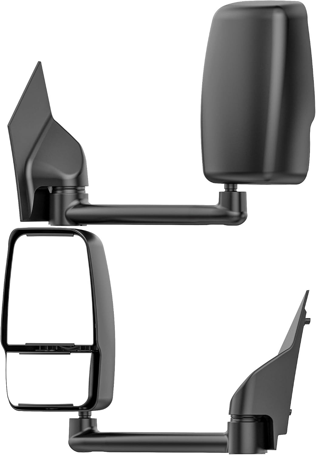 2PCS Manual Tow Mirror For 2003-2019 Chevy Express GMC Savana Van 1500 2500 3500