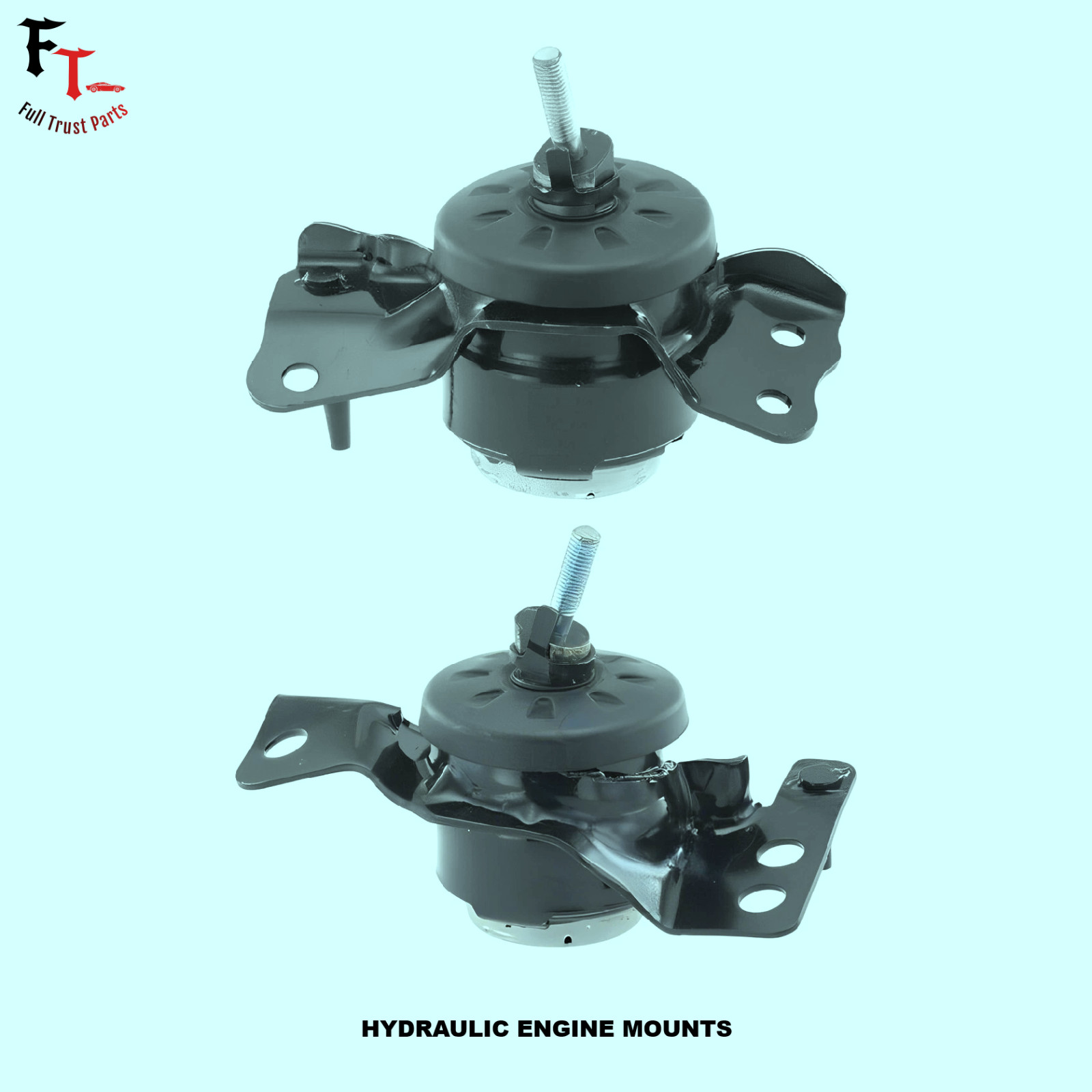 FITS: 2021-2025 JEEP WRANGLER 3.6L, V6 -- SET OF 2 HYDRAULIC FRONT ENGINE MOUNTS