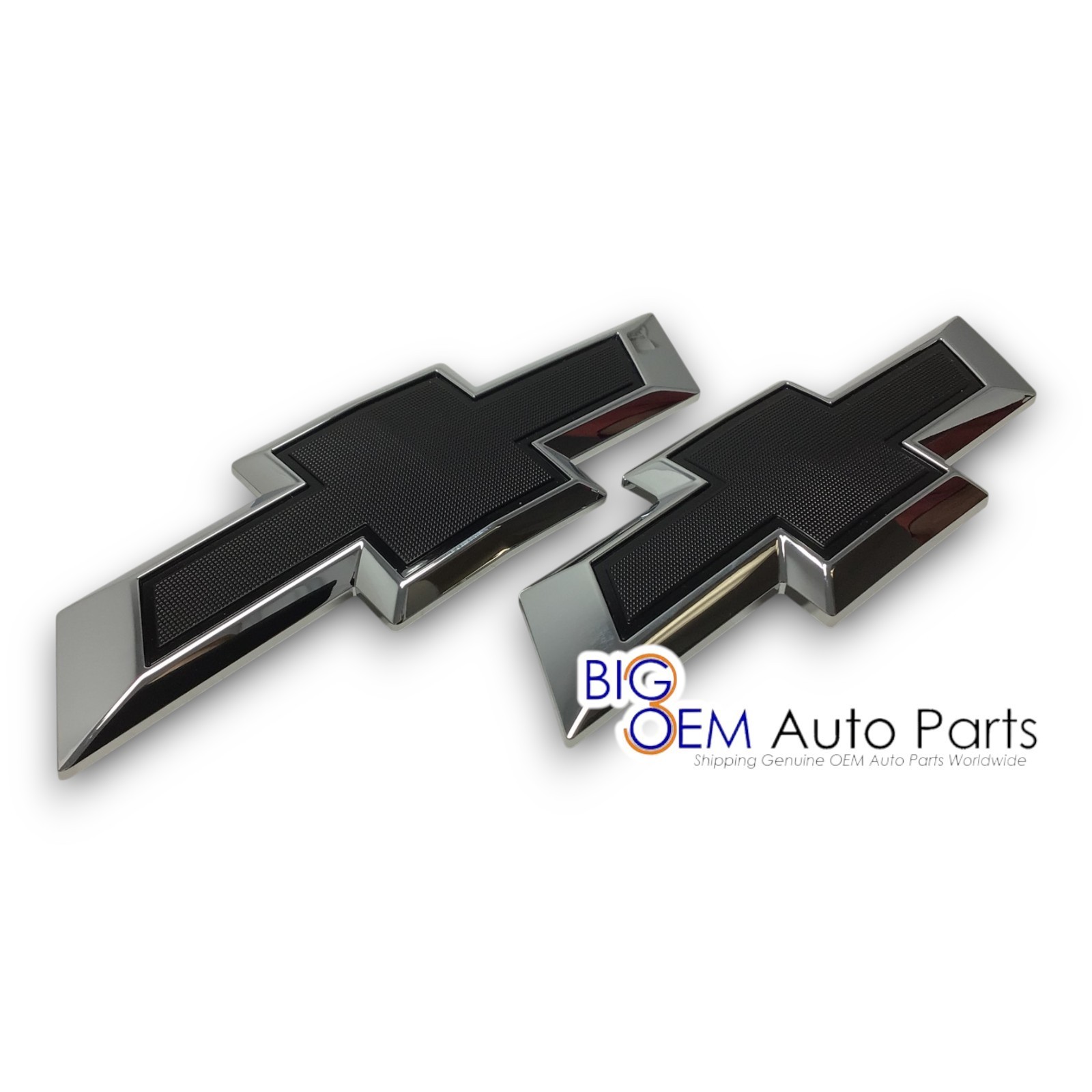 new OEM 2024 2025 2026 Chevrolet Traverse Front Rear Black Bowtie Emblem Set