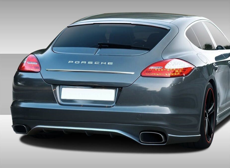 10-13 Porsche Panamera Eros V.2 Duraflex Rear Bumper Lip Body Kit 108279
