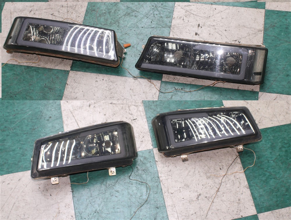 06\' Silverado Aftermarket LED DRL Tinted Headlight Headlamp Turn Signal Set 4X