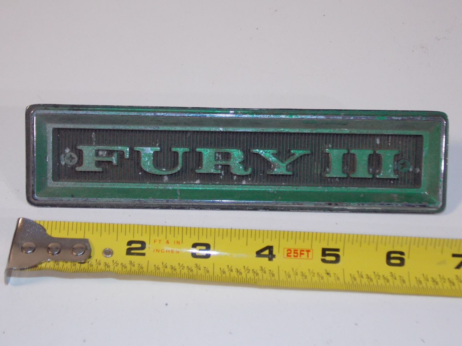 Vtg 1968 Plymouth Fury III Car Vehicle Fender Emblem Badge 2786336 Vtg 1968 Plymouth Fury III Car Vehicle Fender Emblem Badge 2786336