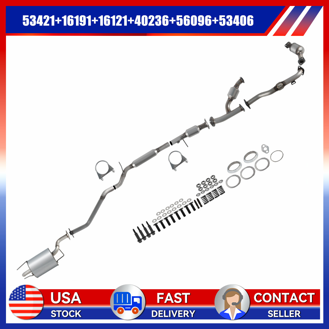 Complete Exhaust System Fits 1999 2000 2001 2002 2003 Lexus RX300 3.0L Fast Ship Complete Exhaust System Fits 1999 2000 2001 2002 2003 Lexus RX300 3.0L Fast Ship