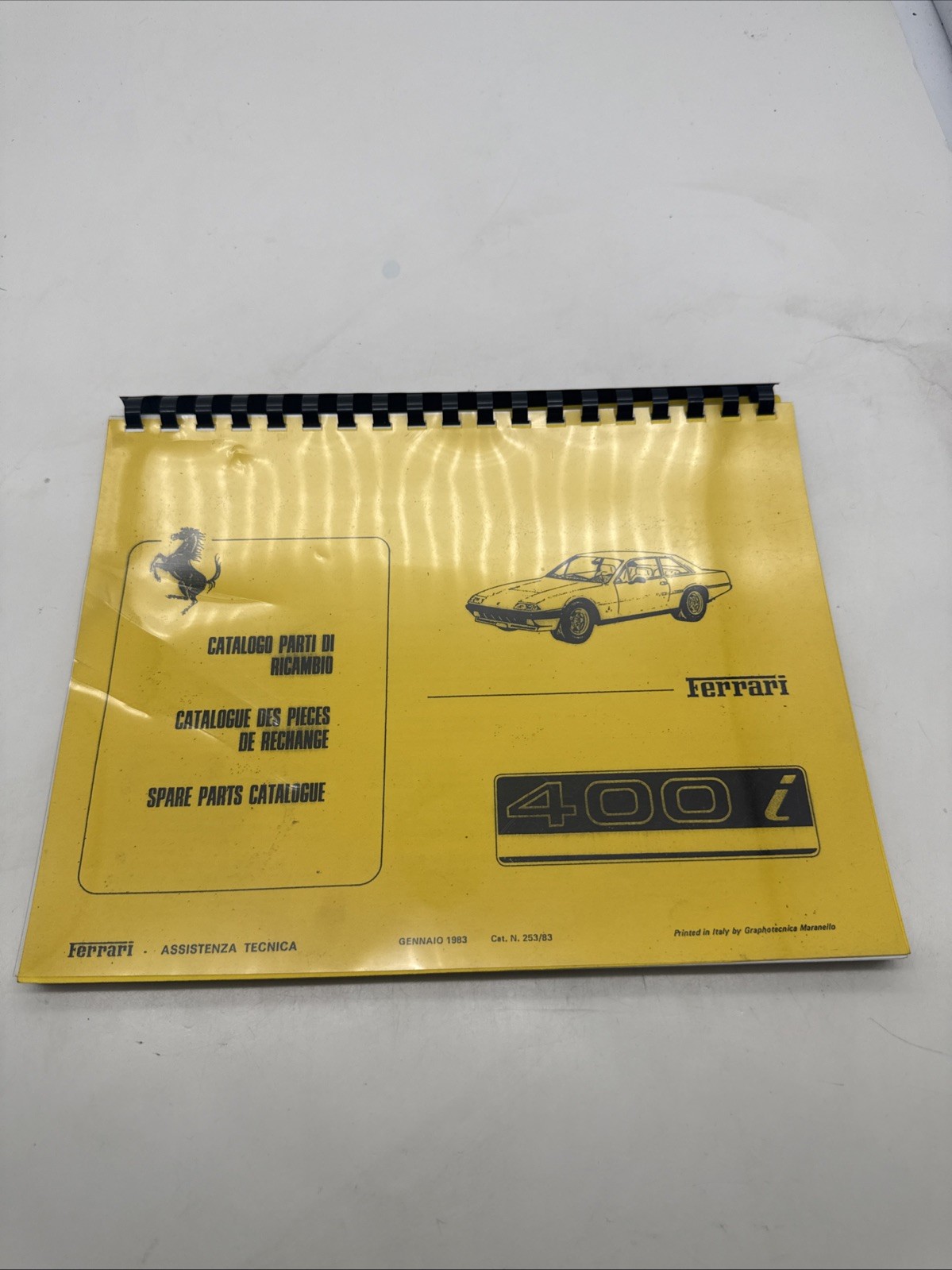 FERRARI 400i SPARE PARTS CATALOGUE 1979 | WORKSHOP PARTS MANUAL | BOOK (312) FERRARI 400i SPARE PARTS CATALOGUE 1979 | WORKSHOP PARTS MANUAL | BOOK (312)