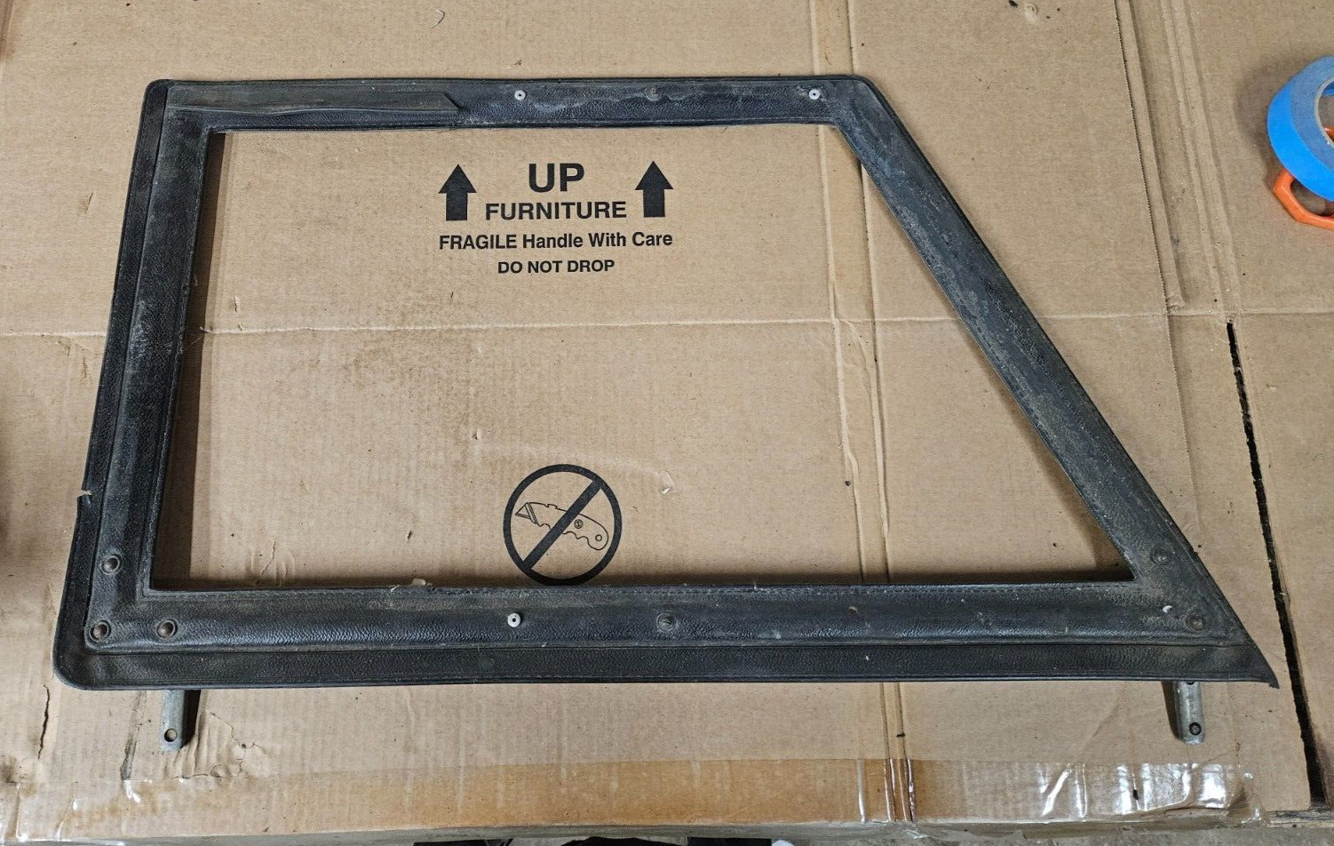 OEM Volkswagen Thing passenger side Window Screen 1970s vintage VW Air-cooled D