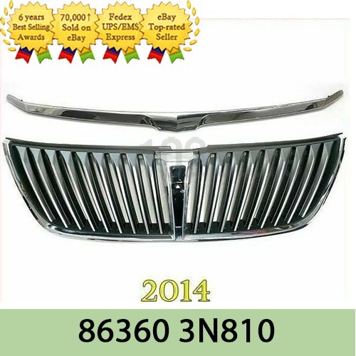 863603N810 Genuine Radiator Grill(Front Camera Hole)For Hyundai Equus 14-15