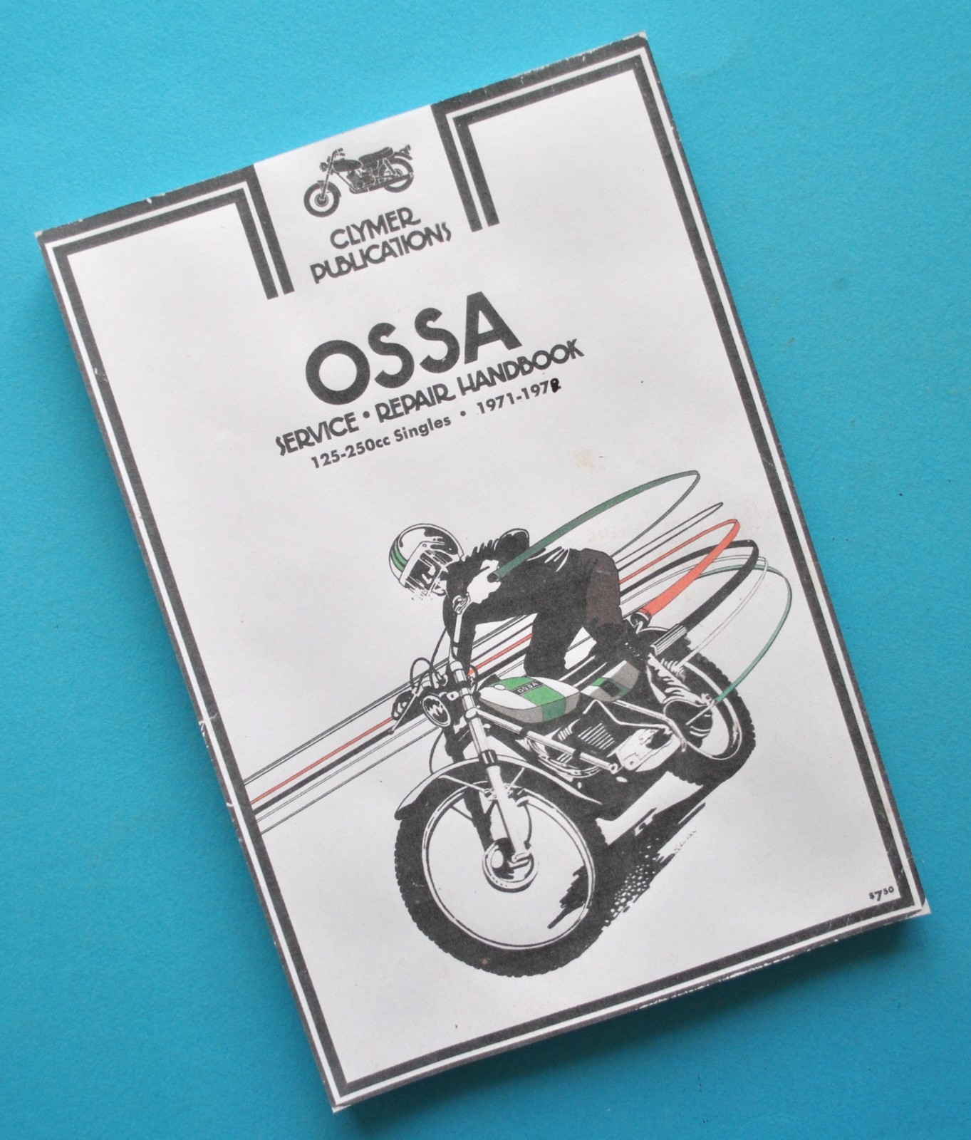 1971-78 Ossa Motorcycle Service Manual Book 125 - 250cc Phantom Pioneer Stiletto