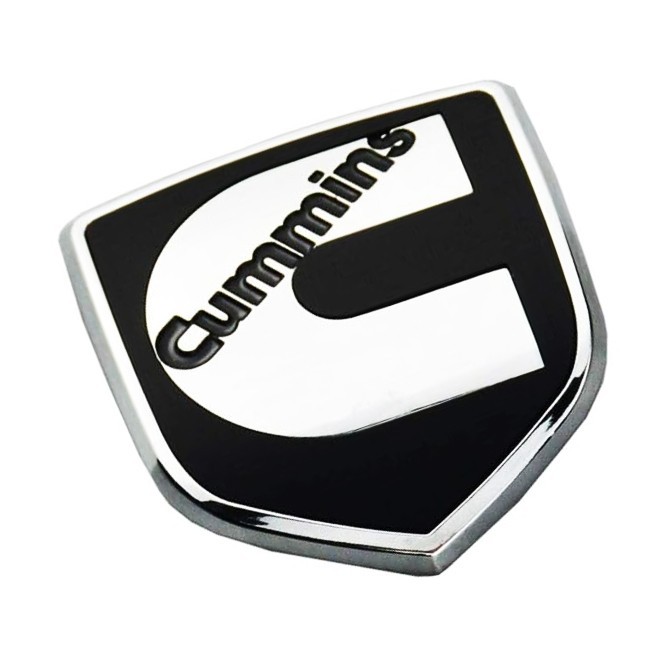 Chrome Black Fits for 3rd gen 03-09 Front Cummins Emblem 3D Badge Nameplate Chrome Black Fits for 3rd gen 03-09 Front Cummins Emblem 3D Badge Nameplate