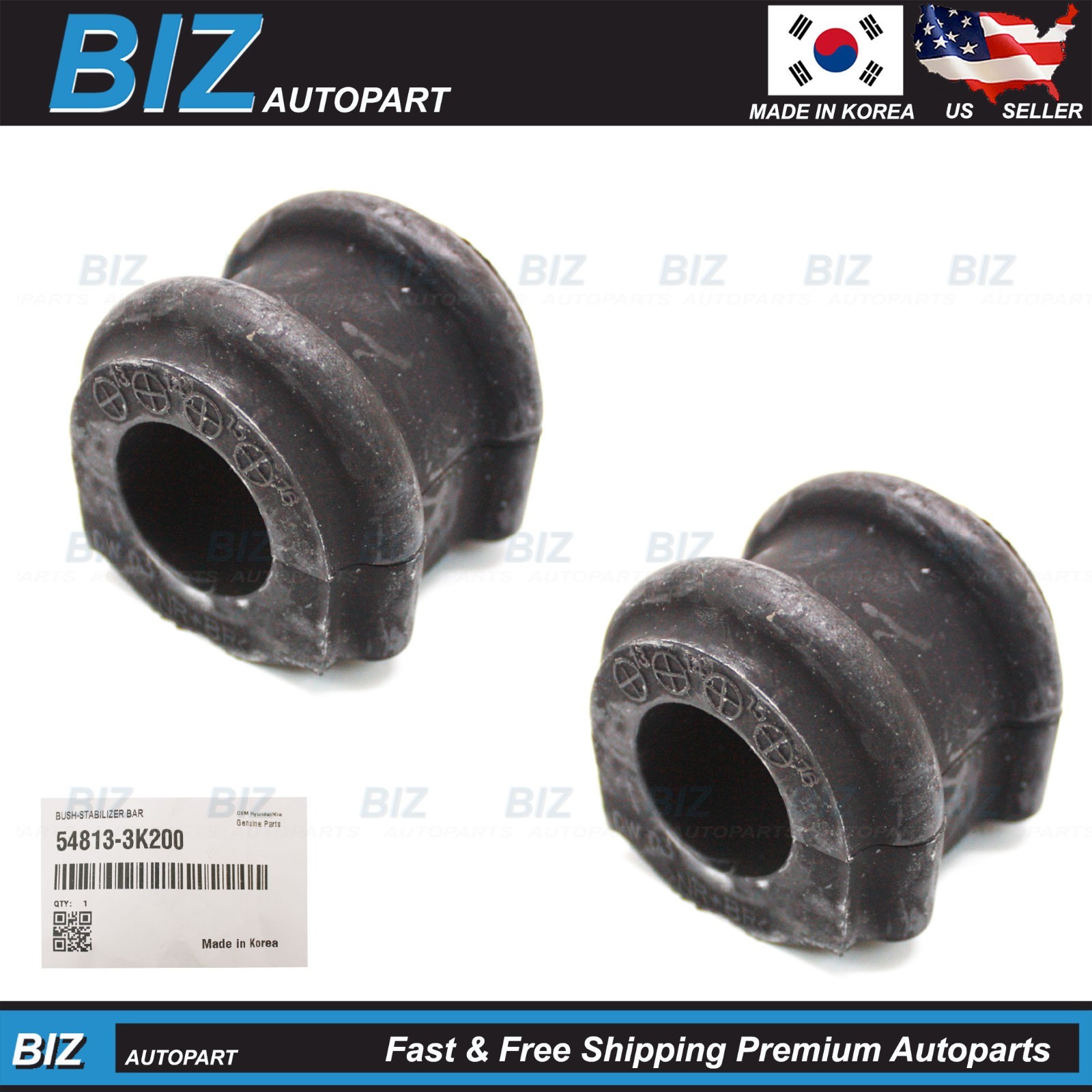 OEM 2PCS Stabilizer Bar Bushings for 2006-2014 Hyundai Kia Models 54813-3K200