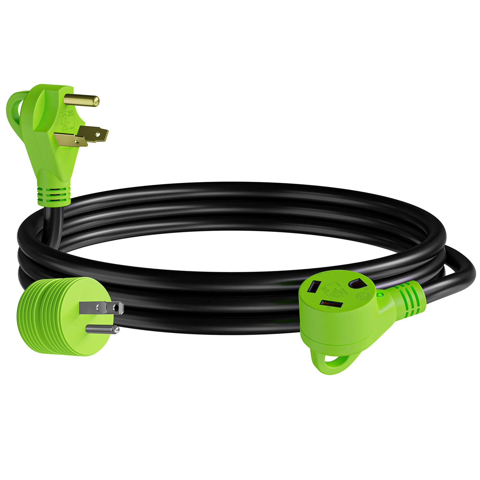Leisure Cords 10 Ft RV Power Extension Cord with LED Power Indicator - 30 Amp Ma