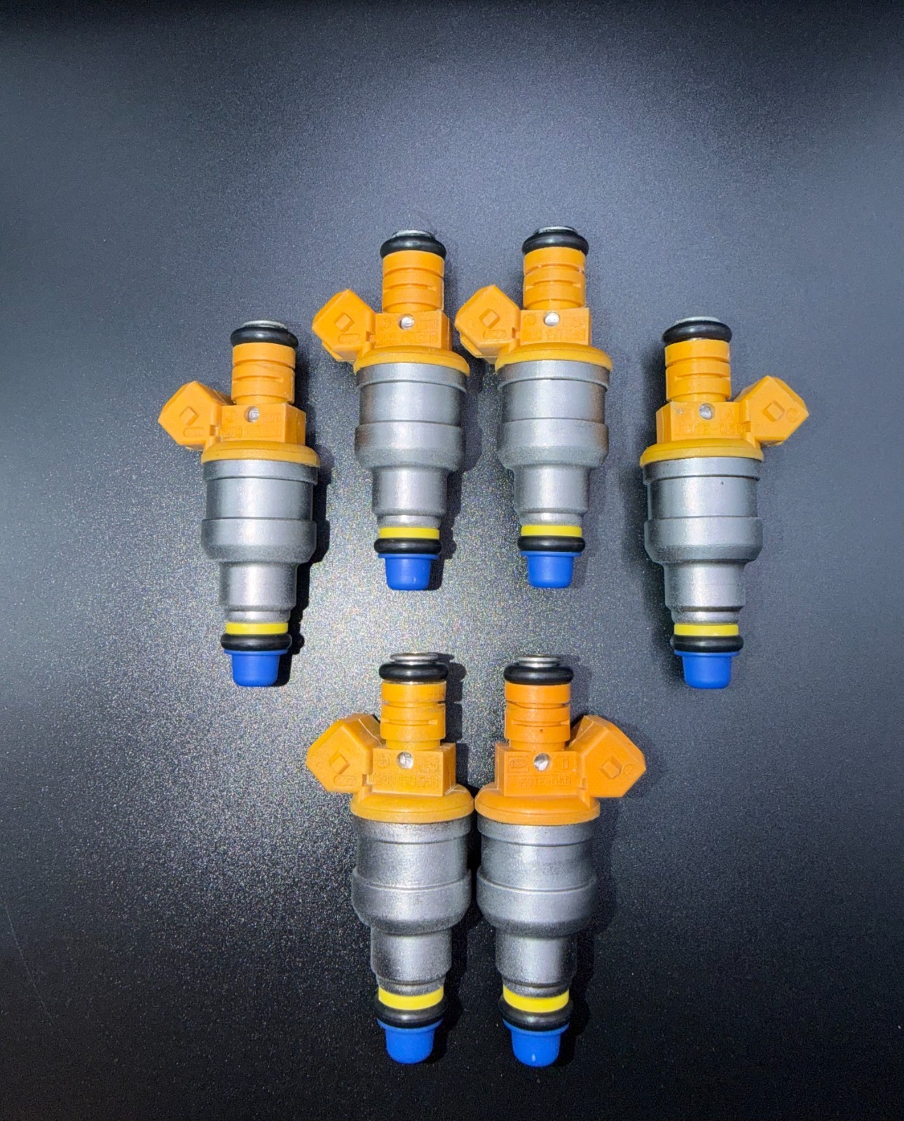 89-94 Porsche Carrera 911 964 3.6L Upgrade 4-Hole Bosch Fuel Injectors Set Of 6