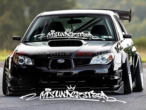 Misunderstood Graffiti Windshield Car Truck SUV Decal Sticker Vinyl JDM Kanji Misunderstood Graffiti Windshield Car Truck SUV Decal Sticker Vinyl JDM Kanji