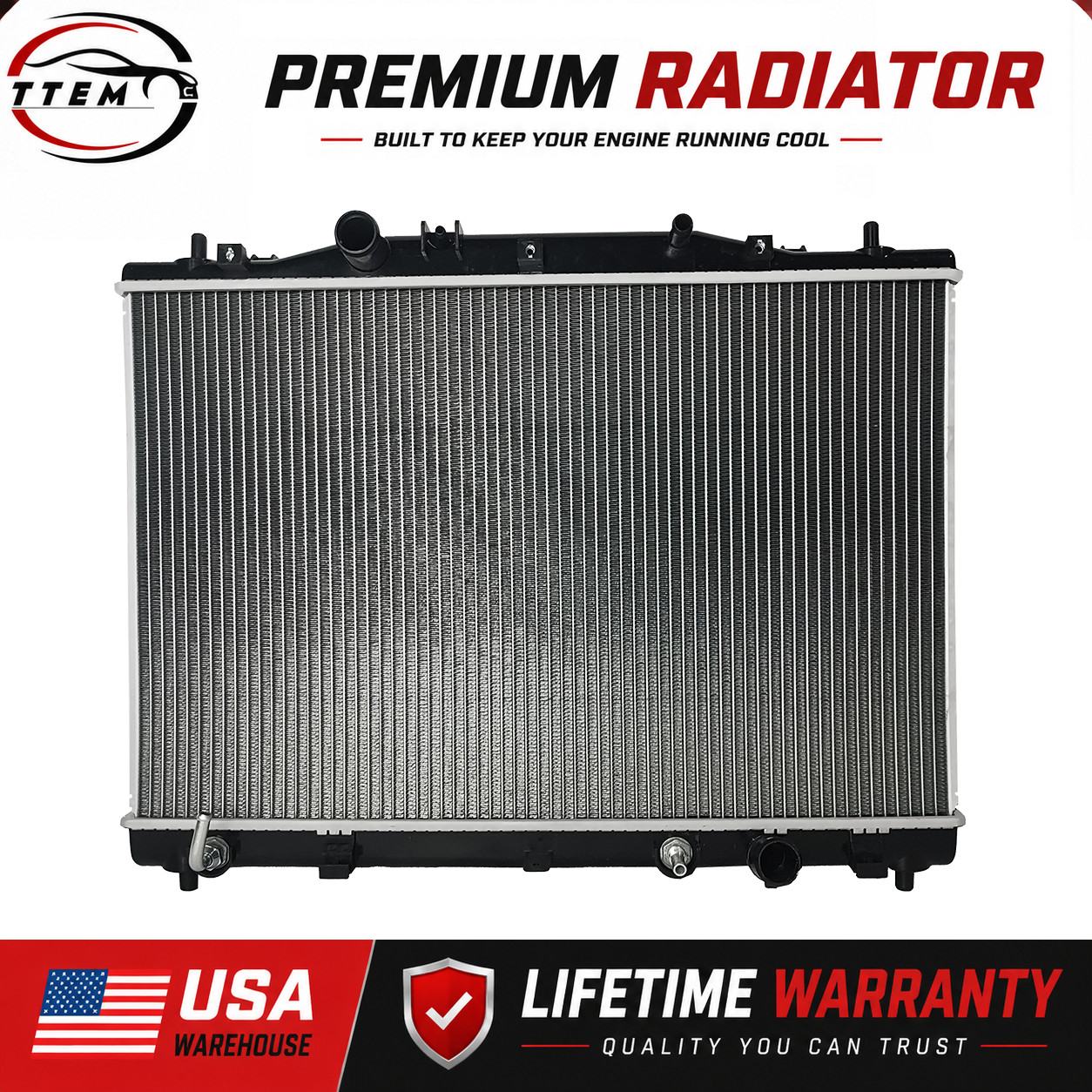 Fit 03-04 Cadillac CTS 3.2L AT OE Style Aluminum Core Cooling Radiator DPI 2565