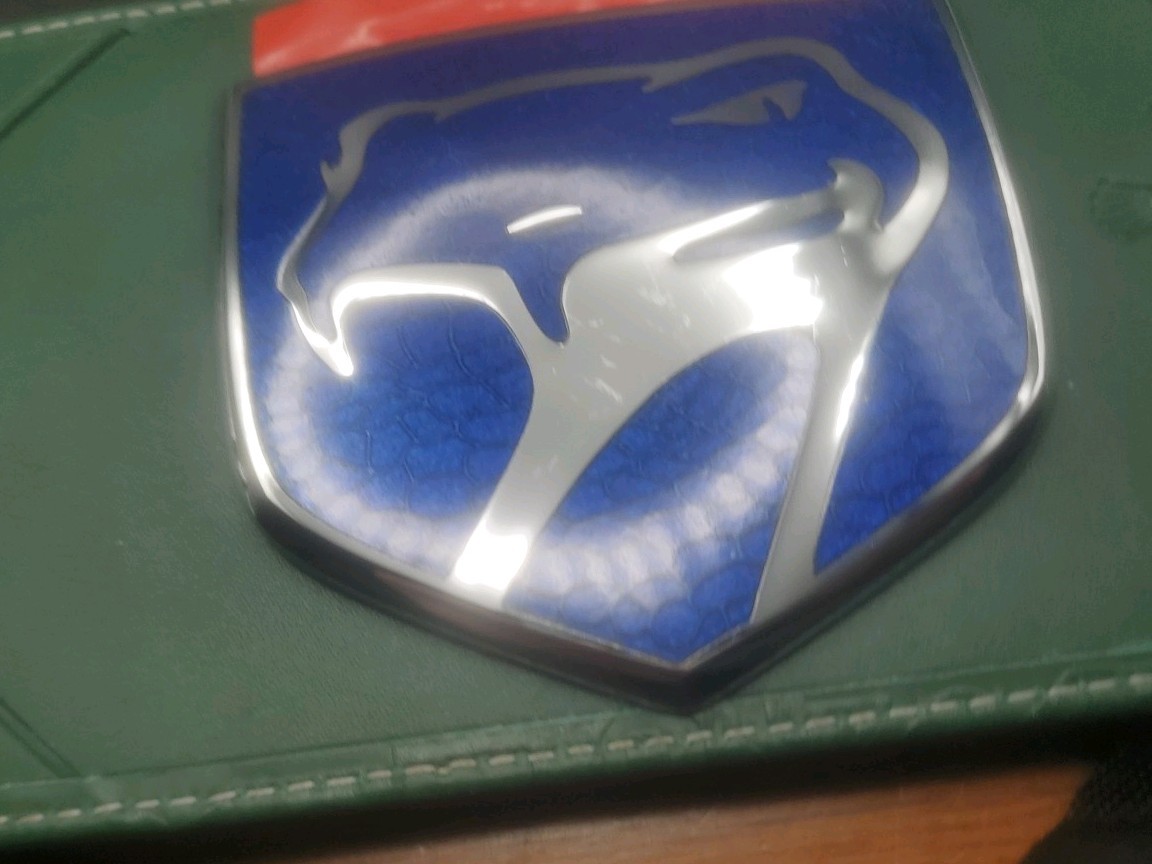 Dodge Viper Blue Hood Badge
