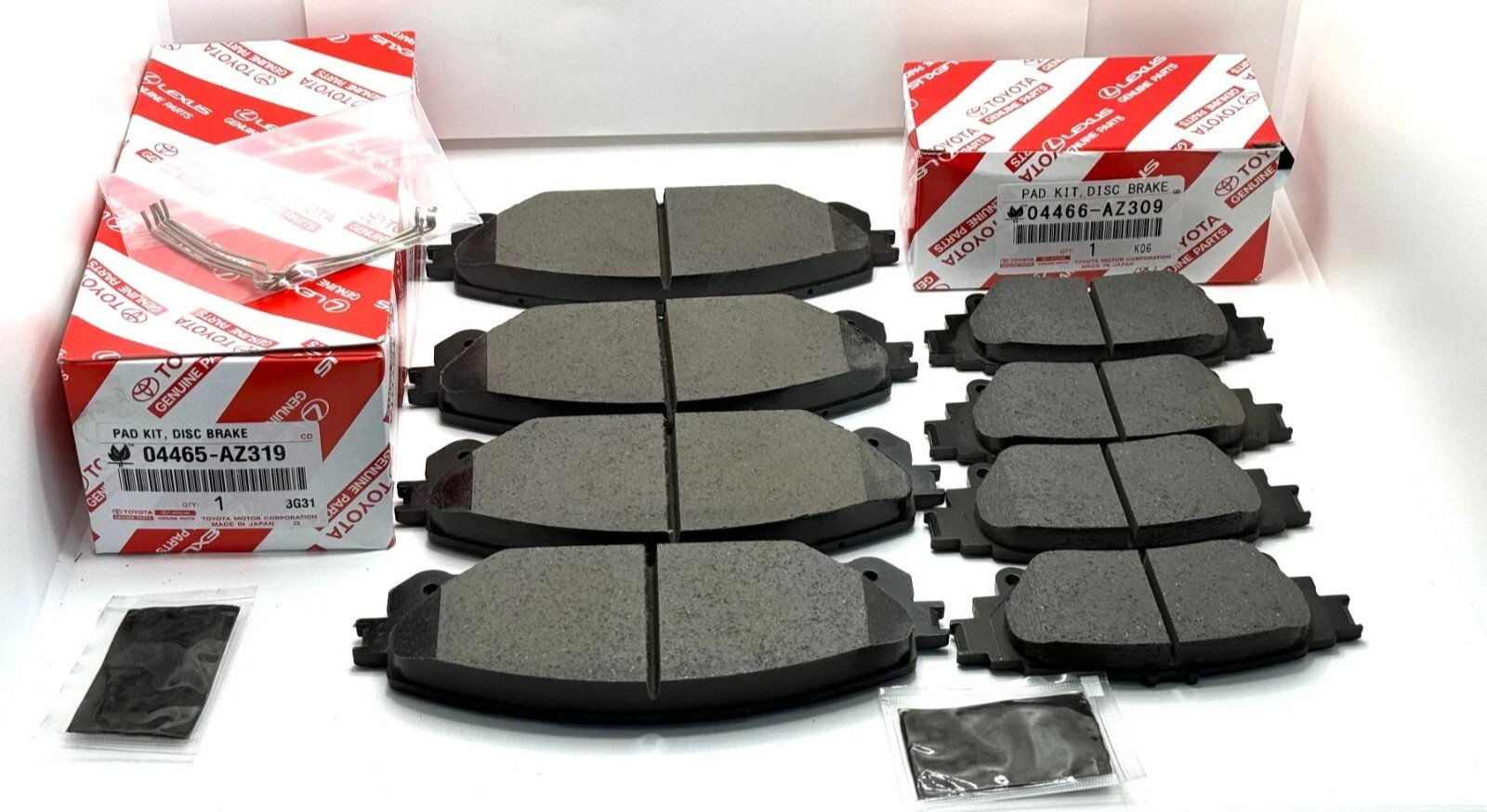 OEM 2014-2019 Toyota Highlander Front &Rear Brake Pad Set OEM 2014-2019 Toyota Highlander Front &Rear Brake Pad Set