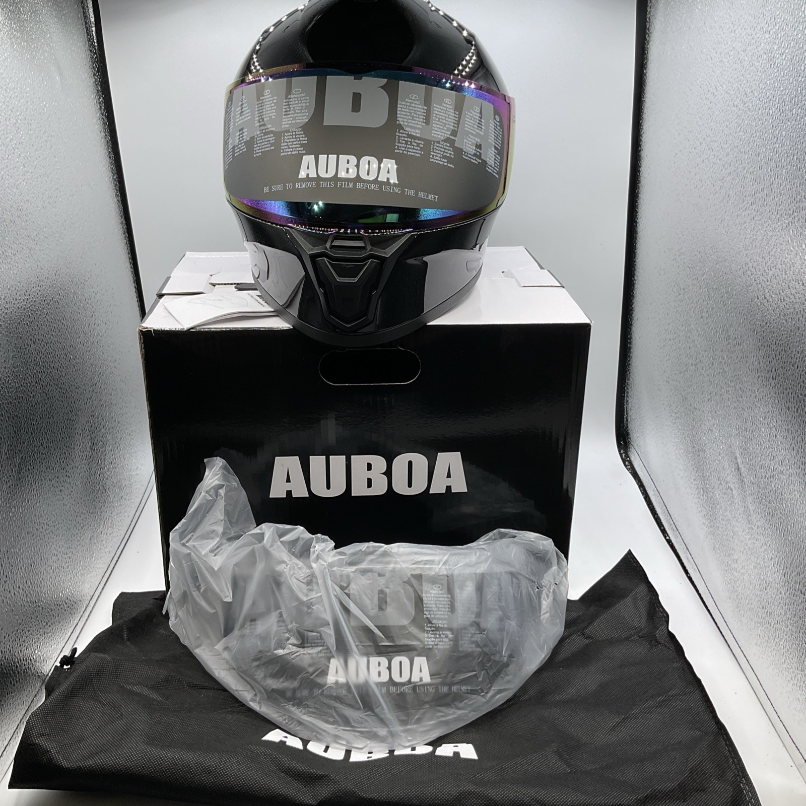 Auboa AU-T801 Full-face lightweight helmet DOT w/ extra clear visor