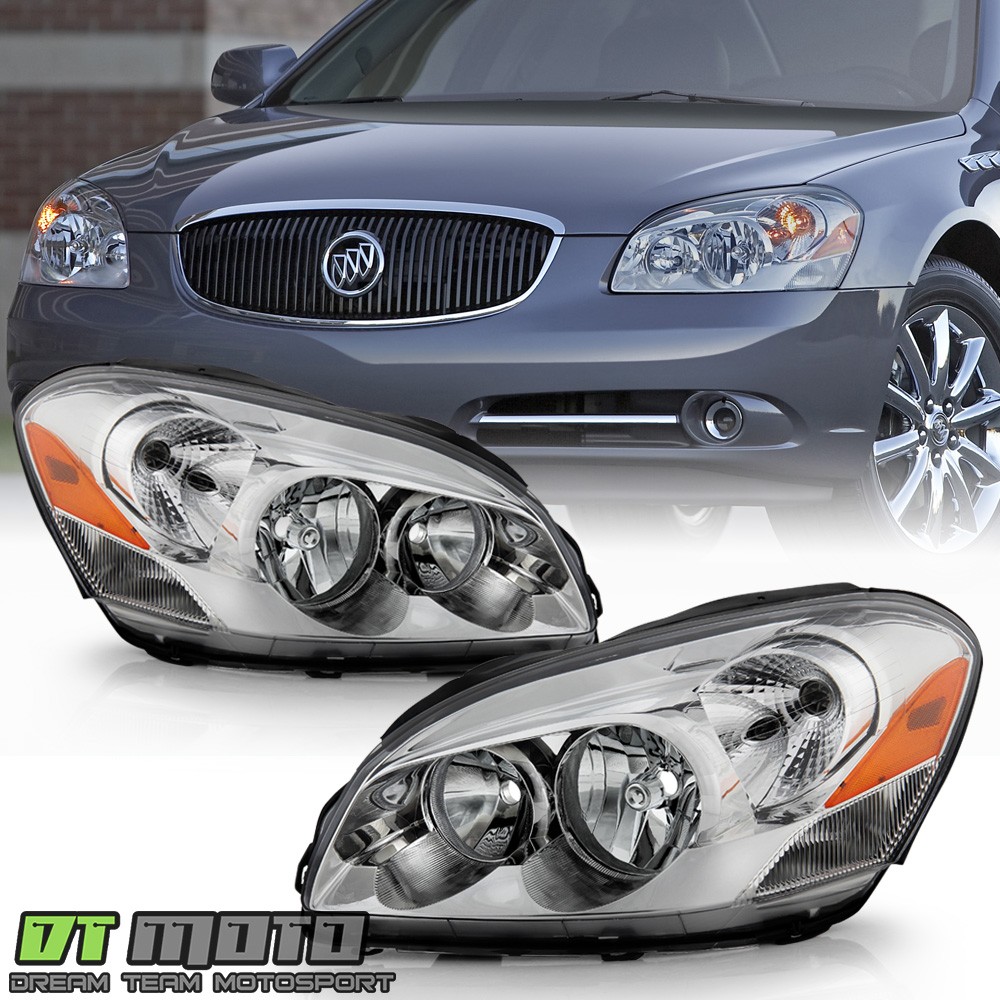 2006-2011 Buick Lucerne CXL CXS Headlights Headlamps Aftermarket Left+Right Pair 2006-2011 Buick Lucerne CXL CXS Headlights Headlamps Aftermarket Left+Right Pair