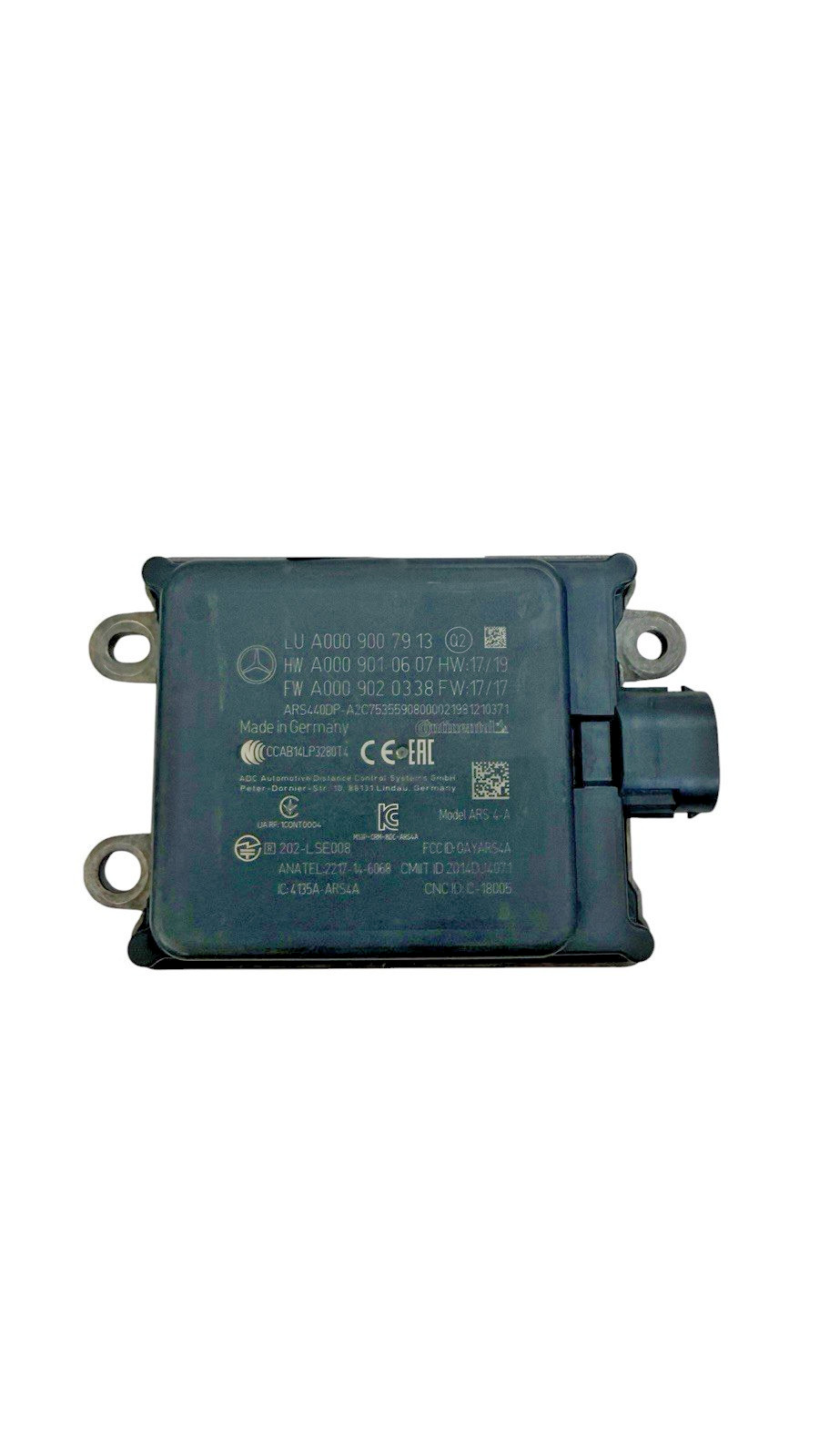 2017-2023 Mercedes Distronic Cruise Radar Sensor A0009007913 Distance Module OEM 2017-2023 Mercedes Distronic Cruise Radar Sensor A0009007913 Distance Module OEM