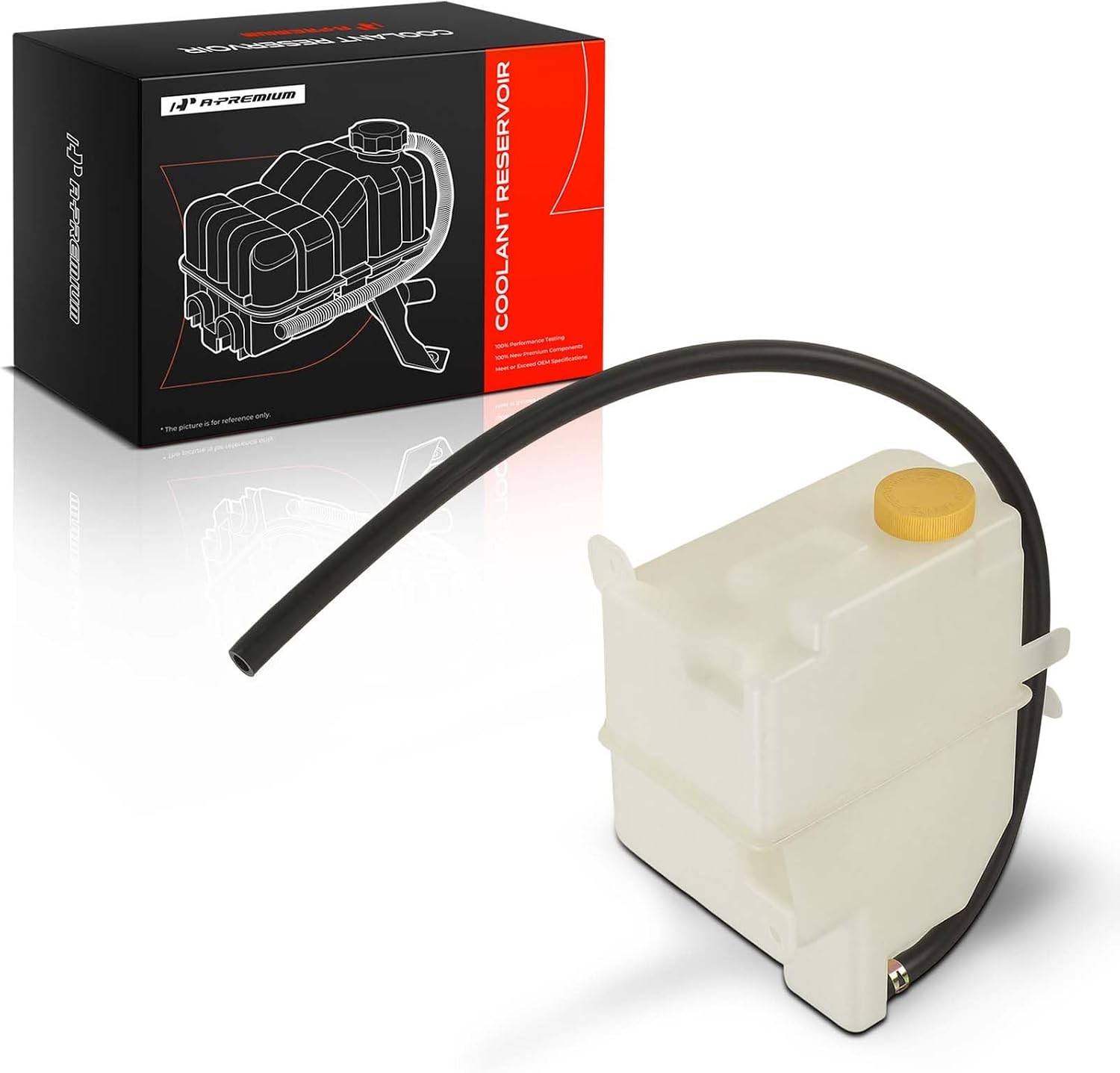 A-Premium Engine Coolant Overflow Recovery Reservoir Tank [W/Cap & Tubing]