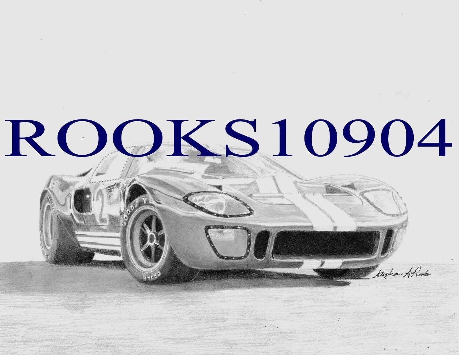 1966 GT40 Mk I SPORTS CAR ART PRINT