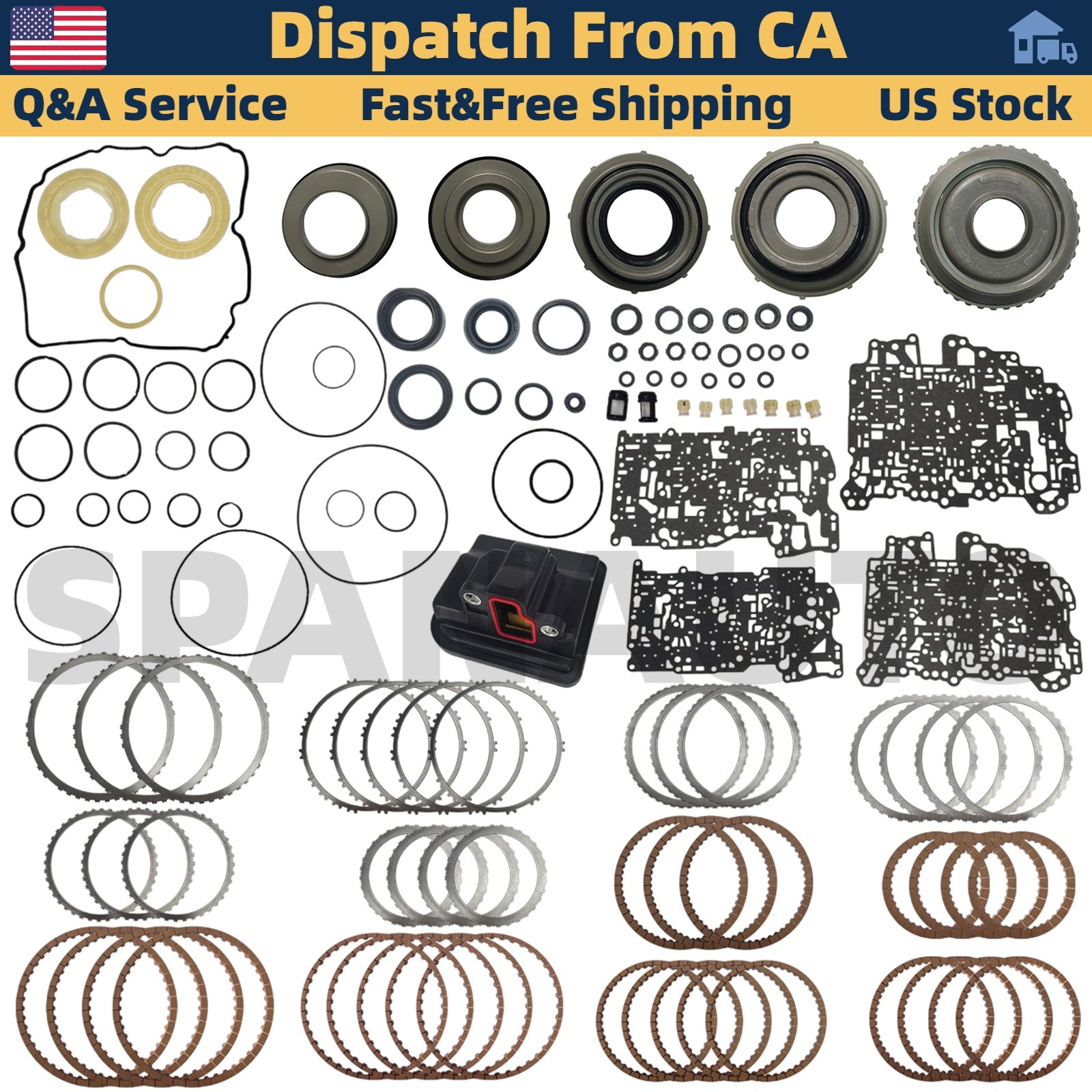 UA80E UA80F Transmission Master Rebuild Kit with Piston for Toyota Lexus 2016-up