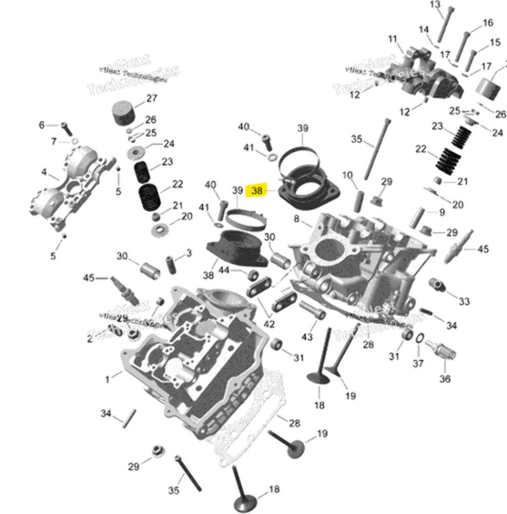 New OEM BRP Can-Am Spyder Intake Flange - 420267151