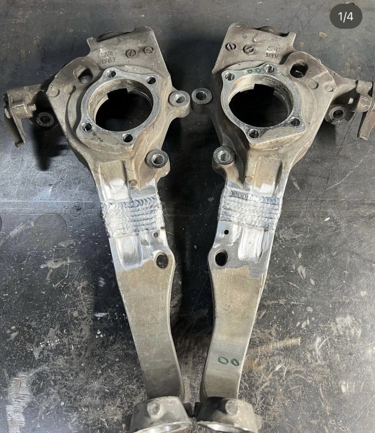 350z / g35 03- 06 tilted & shortened spindles (non AWD)