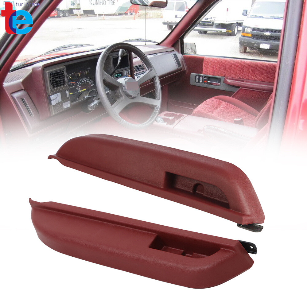 Left&Right Door Armrest For 90-1994 Chevrolet/GMC Door Panel Handle Red Left&Right Door Armrest For 90-1994 Chevrolet/GMC Door Panel Handle Red
