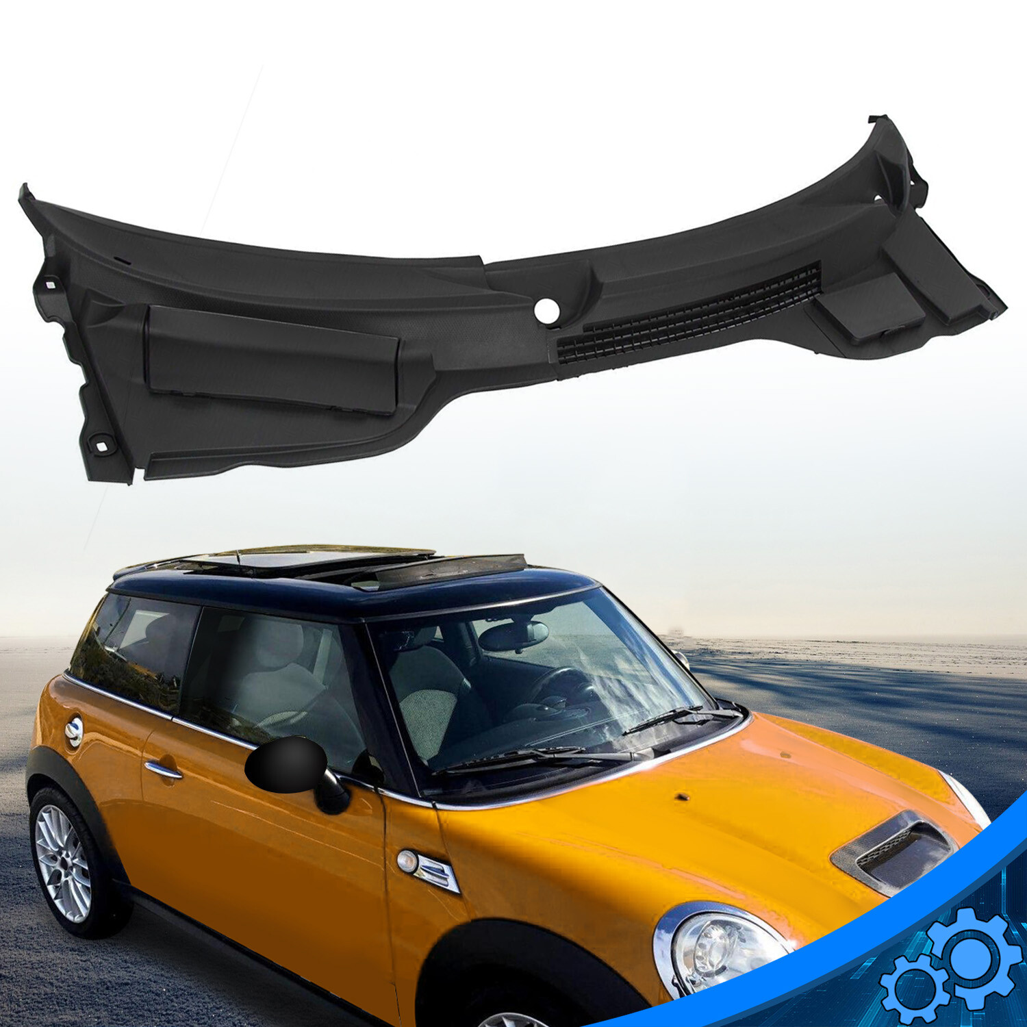 Windshield Wiper Vent Cowl Cover Grille For 2007-2015 Mini Cooper R57 R56 R55 Windshield Wiper Vent Cowl Cover Grille For 2007-2015 Mini Cooper R57 R56 R55