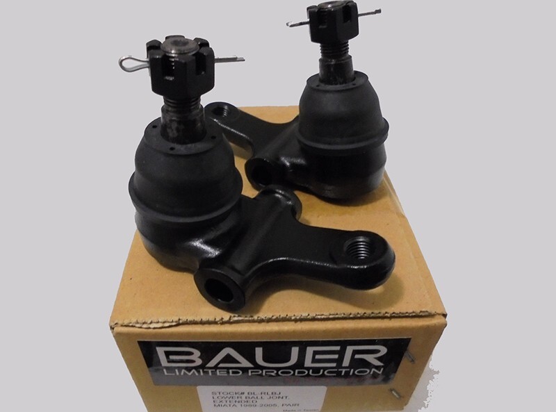 90’-05’ MAZDA MIATA MX5 BAUER LOWER EXTENDED BALL JOINT SET 90’-05’ MAZDA MIATA MX5 BAUER LOWER EXTENDED BALL JOINT SET