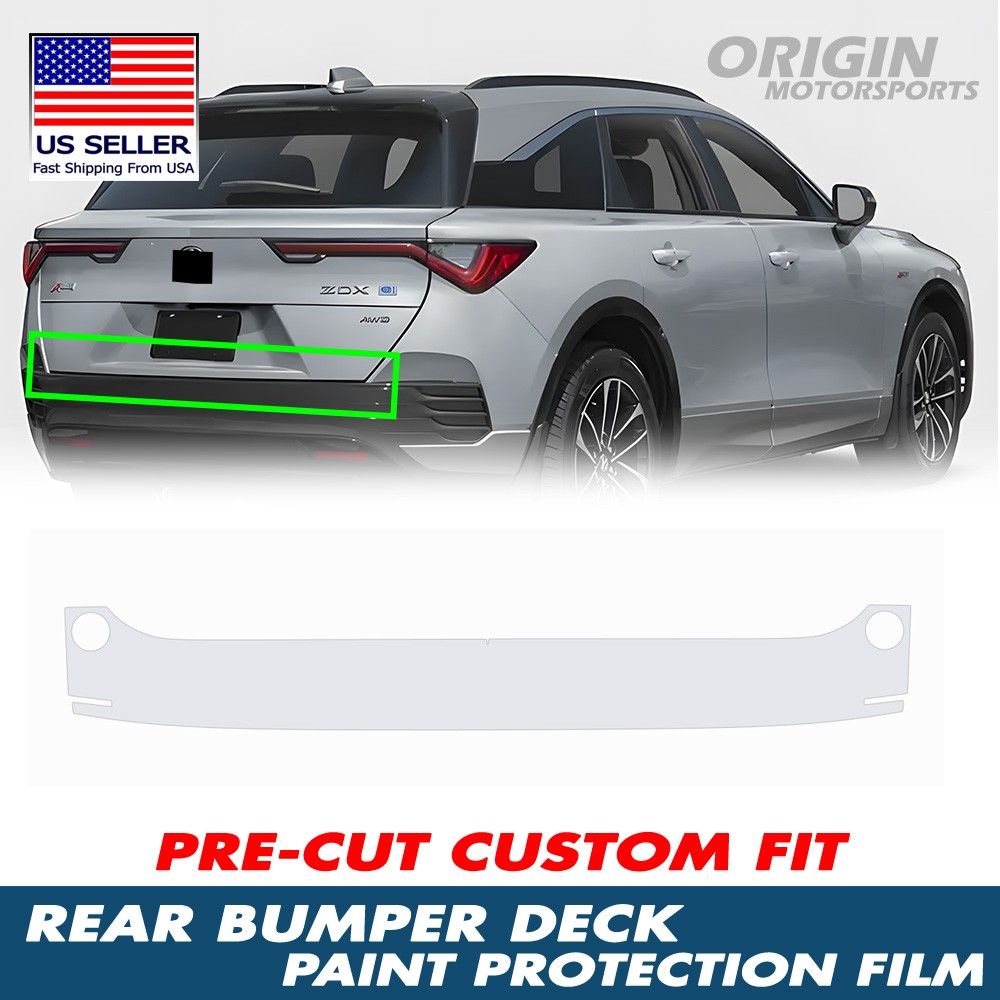 PreCut Clear Rear Bumper Deck Paint Protection Film PPF For 2024 Acura ZDX