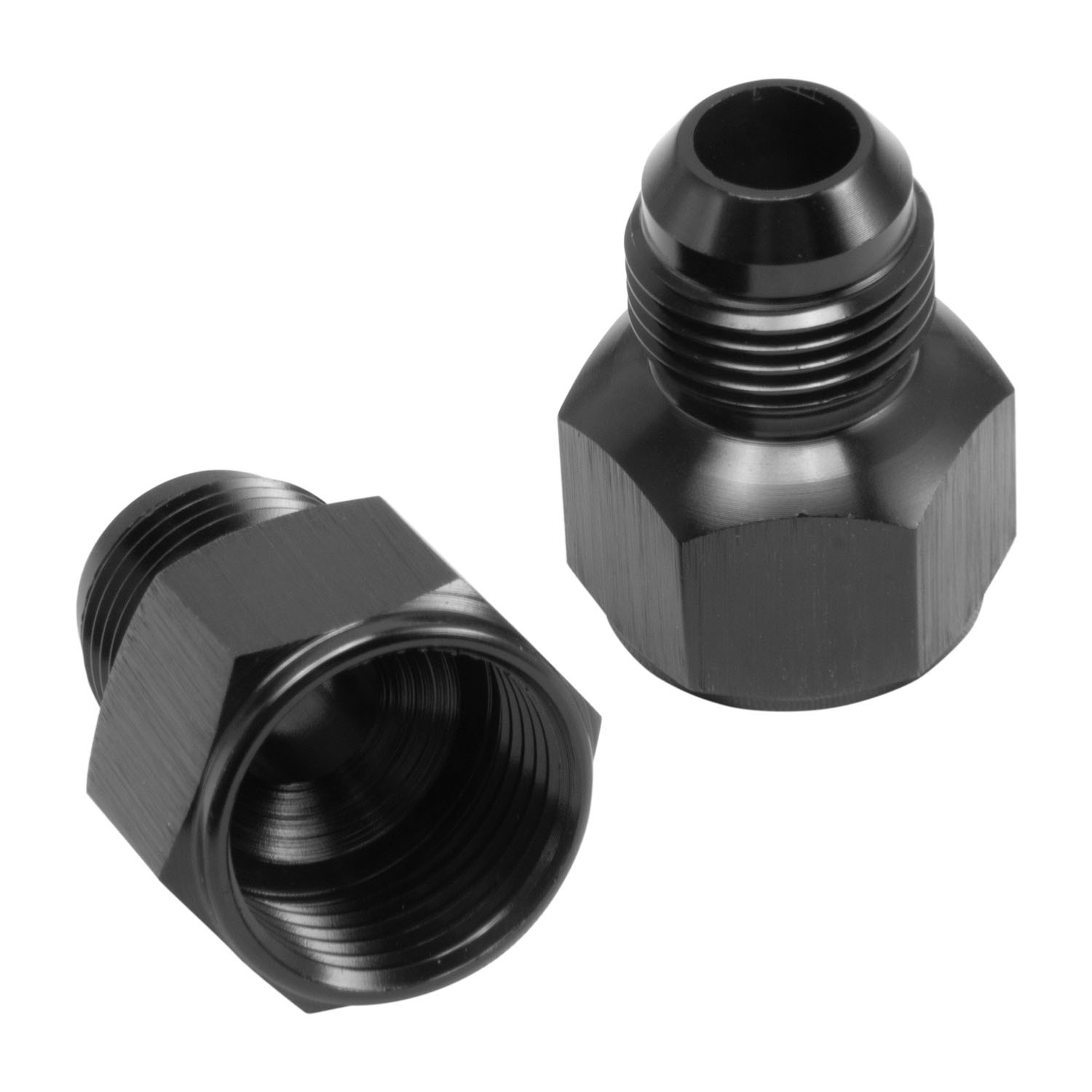 2PCS BLACK Aluminum 10 AN Female to 8 AN Male Flare Reducer Adapter US