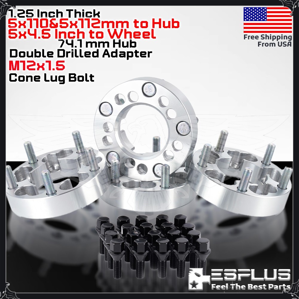 4x Mercedes 5x112 to Hub 5x4.5