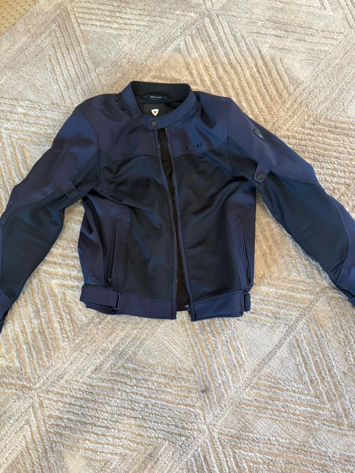 Rev’It Men’s Motorcycle Jacket | Size Large | Navy Blue