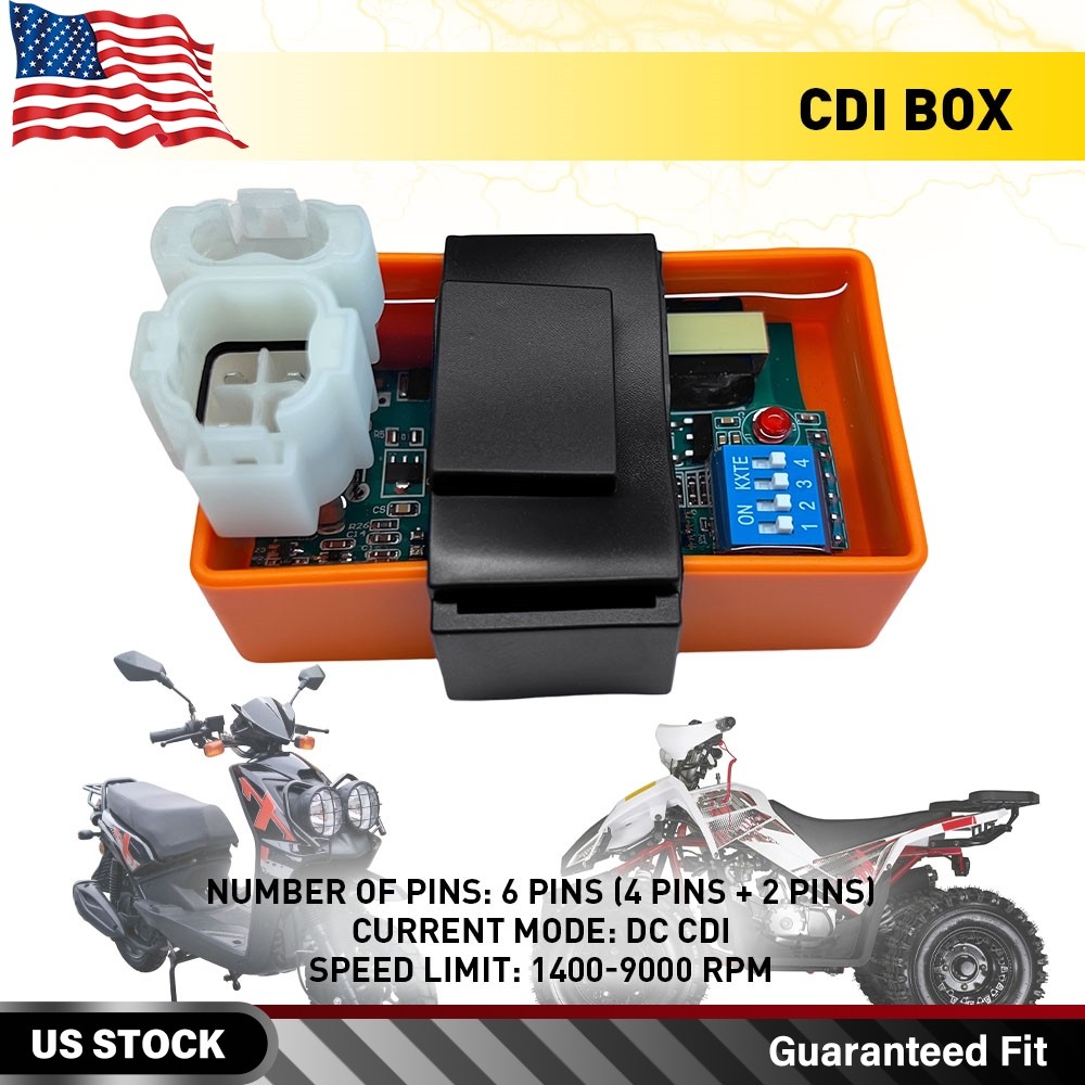 6-Pin AC CDI Box For GY6 50cc 125cc 150cc Engines ATV Scooter Go Kart Motorcycle