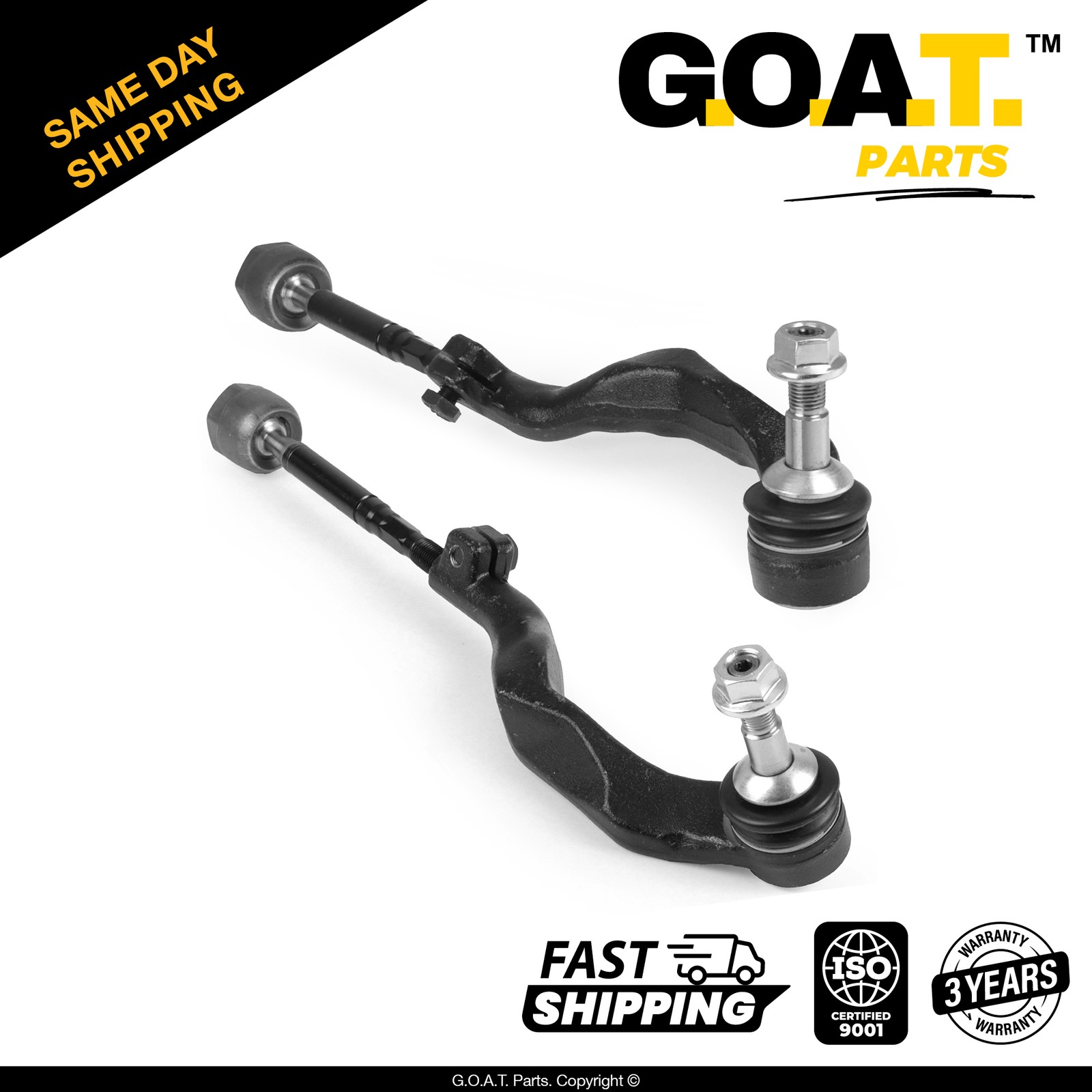 Front Tie Rod End Assembly Set for 16-19 Mini Cooper Cooper Clubman BMW X1 X2
