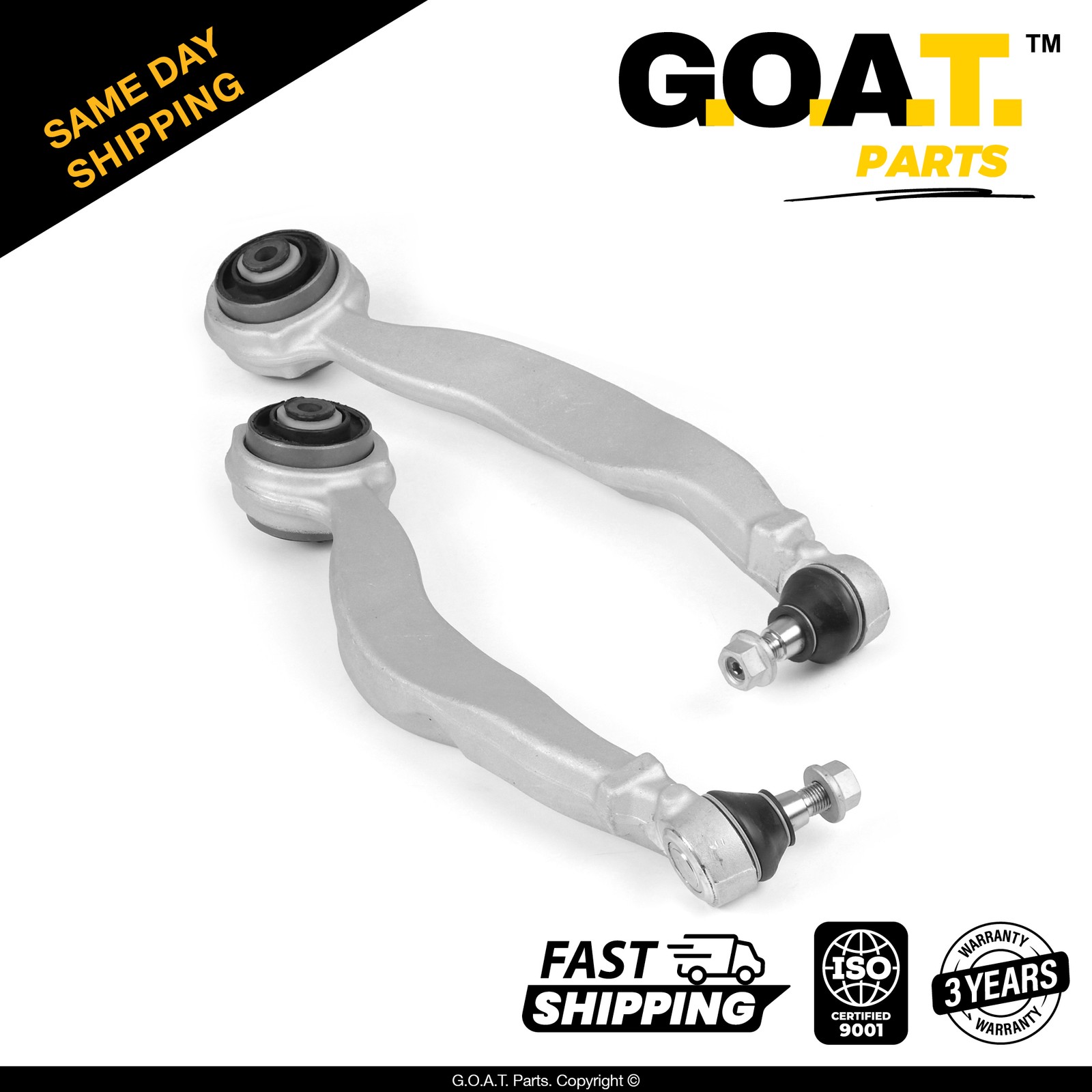 Pair Front Upper Control Arm w Ball Joint Set for 10-16 Mercedes-Benz E350 E550