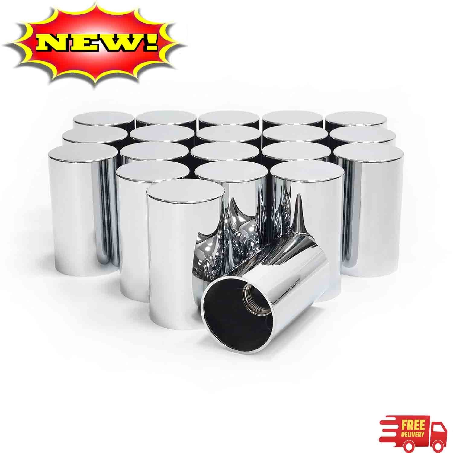 Paquete de 20 cubretuercas de rueda (33 mm x 3-1/2 pulgadas): Tapas cilíndricas 