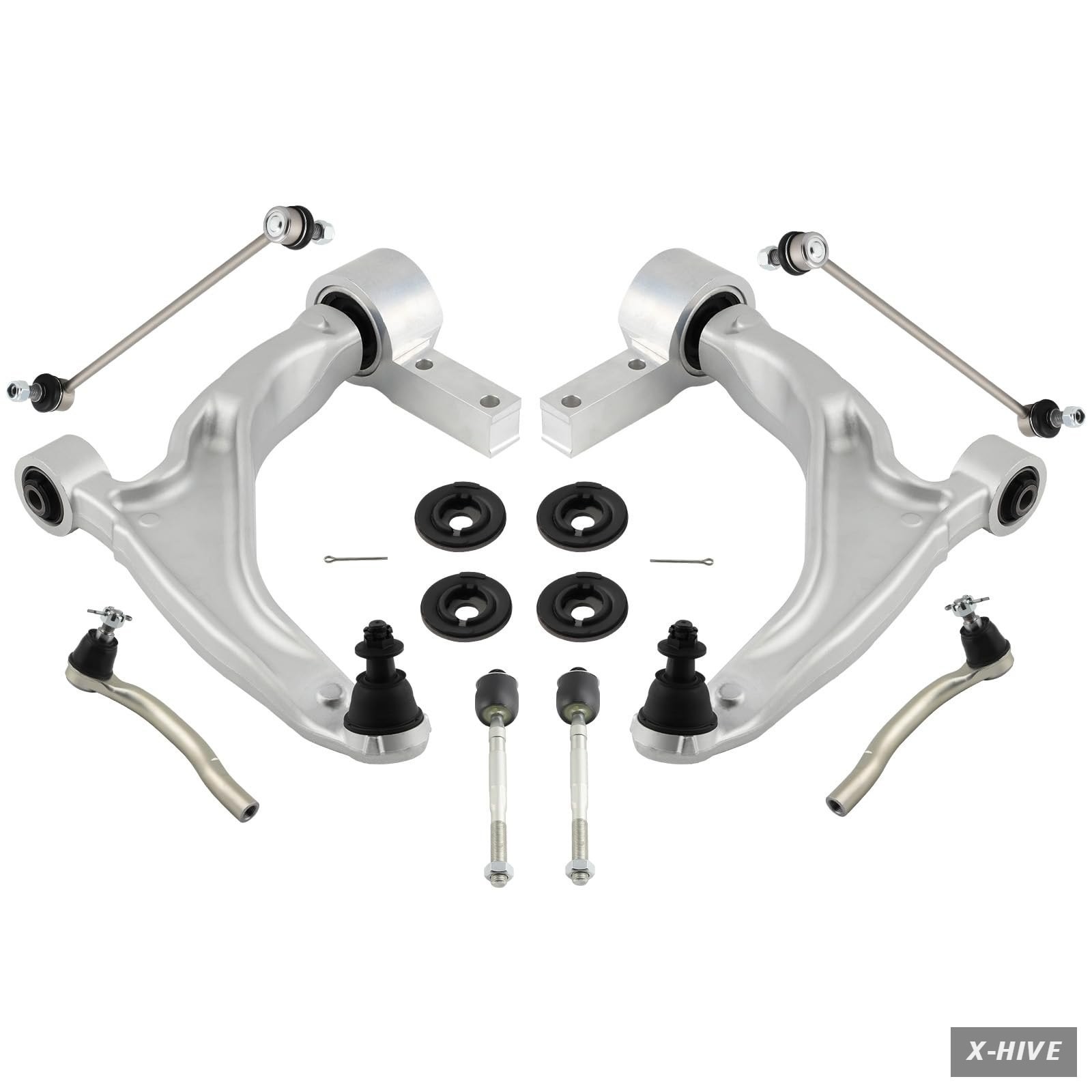 Control Arms 8 Count maXpeedingrods 8Pcs Front Lower Kit Pilot 2009-2015