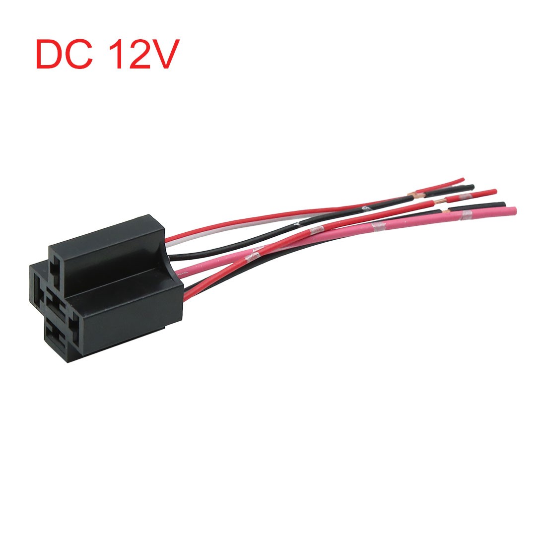DC 12V 5 Pin Wire Cable Relay Socket Harness Plug Connector for Car Auto DC 12V 5 Pin Wire Cable Relay Socket Harness Plug Connector for Car Auto