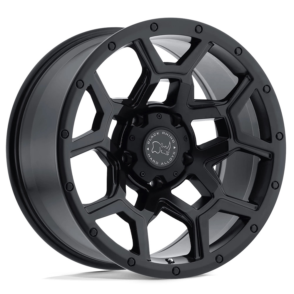 Black Rhino Overland 17x9.5 +6 Matte Black Wheel Rim 6x139.7 (QTY 1)