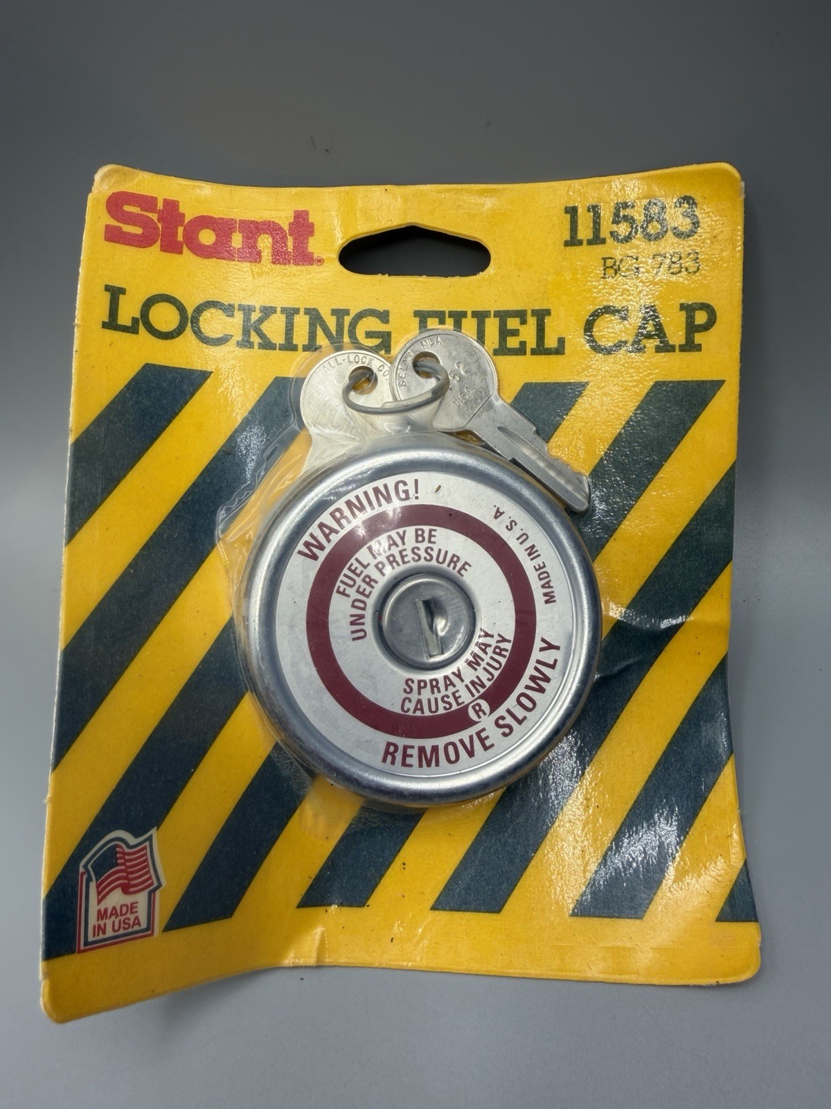 New Stant 11583 Locking Gas Fuel Tank Cap BG783 Lid New Old Stock With Keys New Stant 11583 Locking Gas Fuel Tank Cap BG783 Lid New Old Stock With Keys