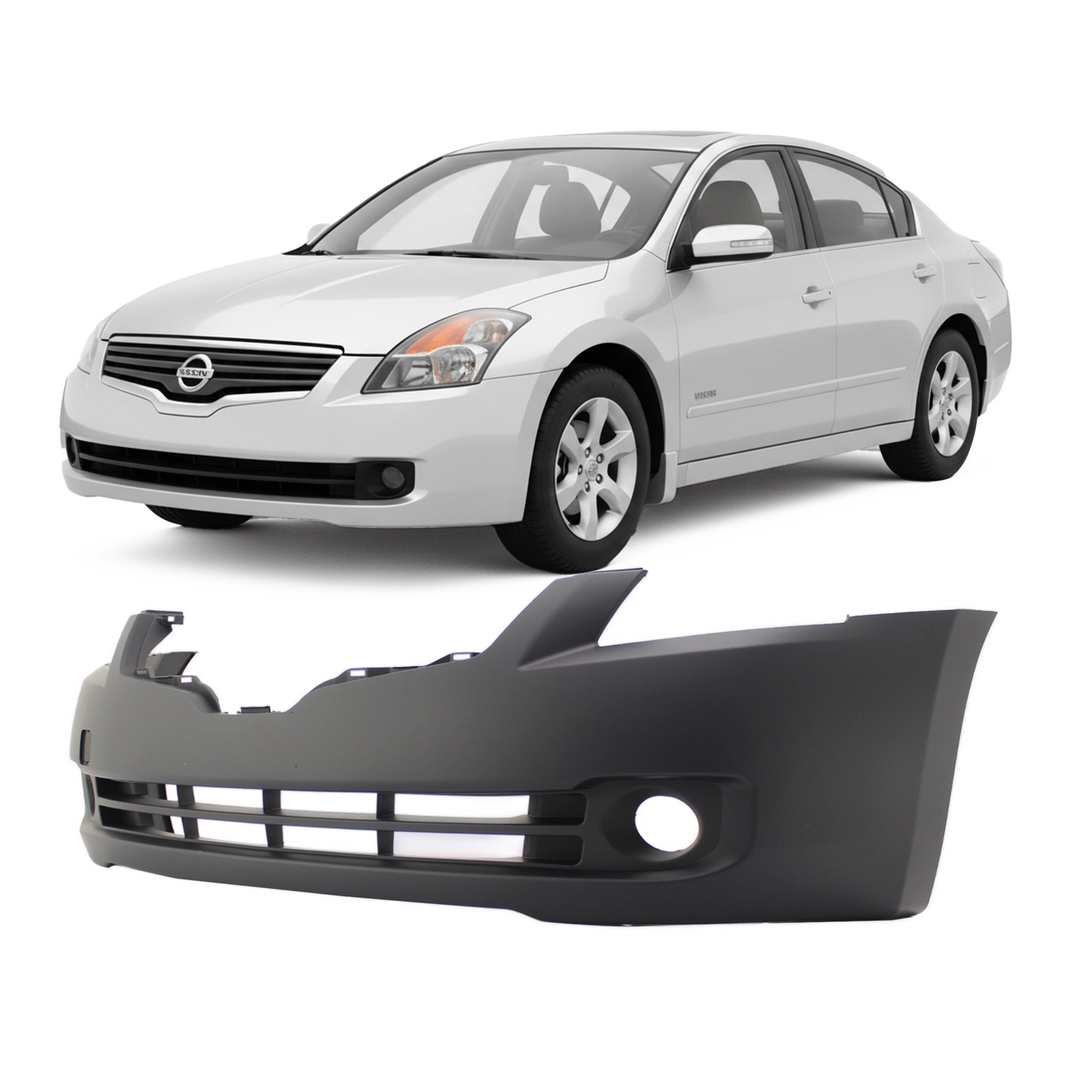 2007-2009 Nissan Altima Sedan Hybrid Base SE S SL Front Bumper Cover NI1000240