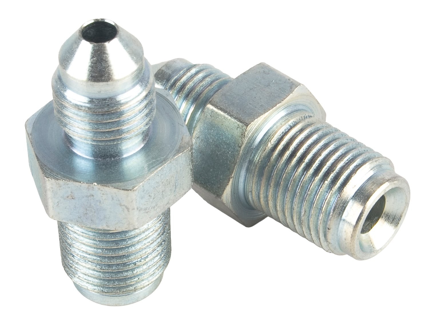 JEGS AN to Inverted Flare Male Brake Adapter Fittings [-3 AN x 7/16 in.-24 Male
